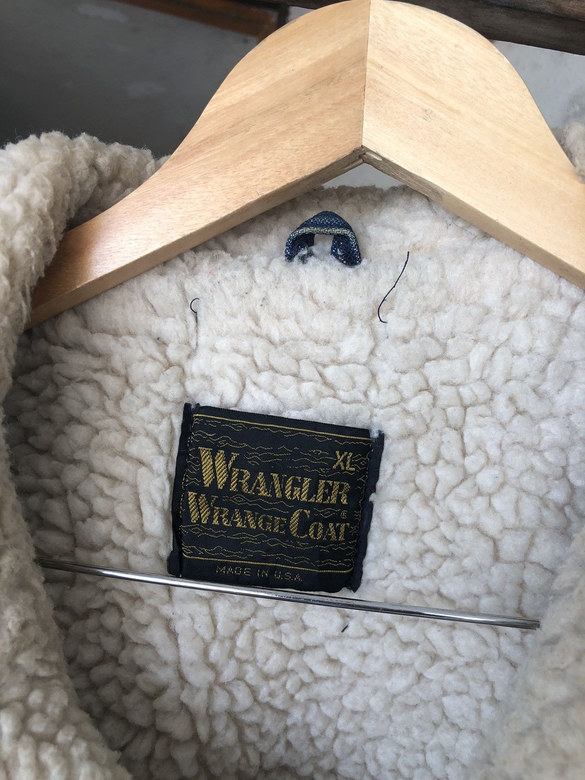 Vintage Vintage 90s Wrangler Denim Sherpa Jacket Winter Size US XL / EU 56 / 4 - 2 Thumbnail