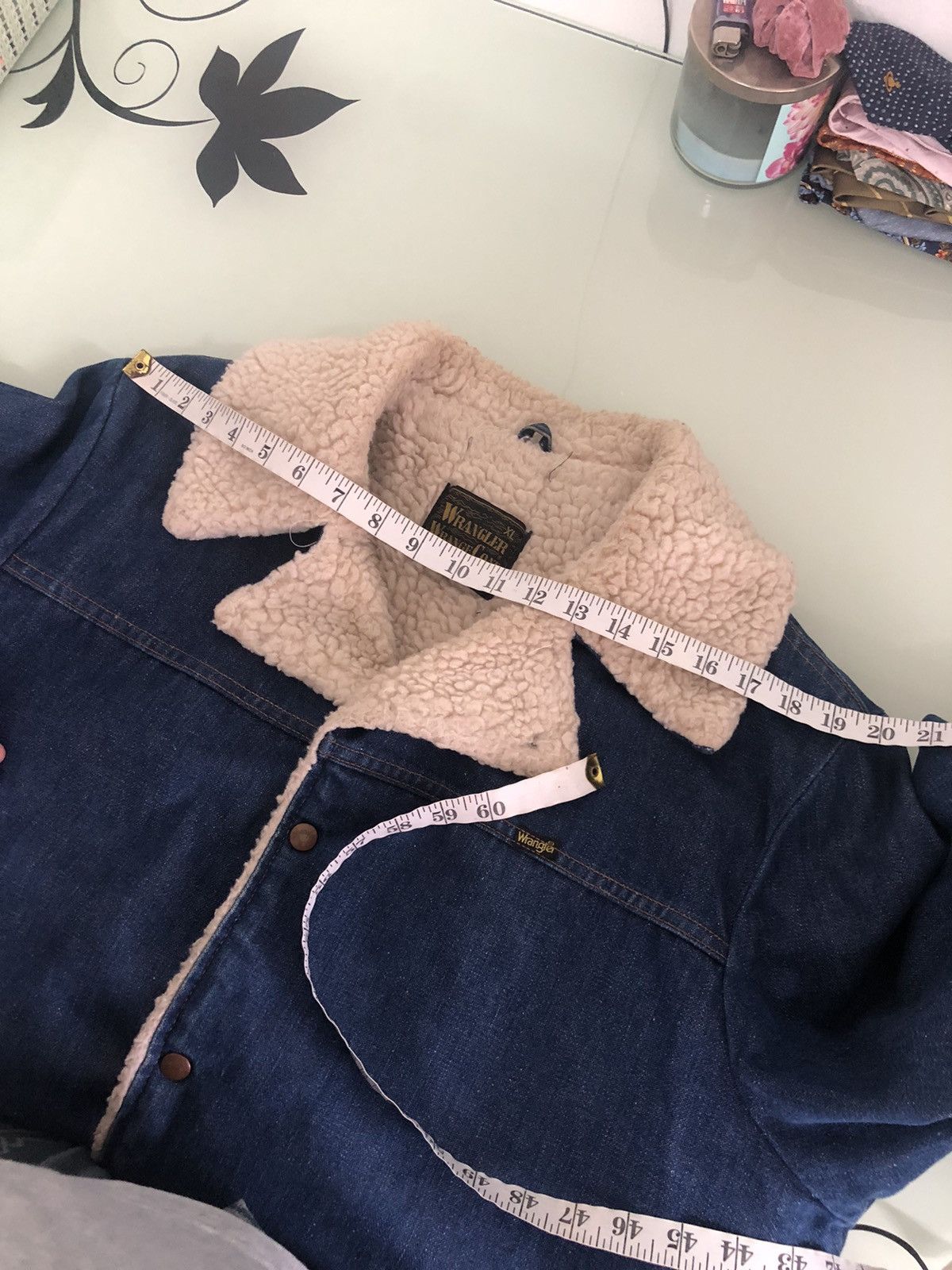 Vintage Vintage 90s Wrangler Denim Sherpa Jacket Winter Size US XL / EU 56 / 4 - 20 Thumbnail