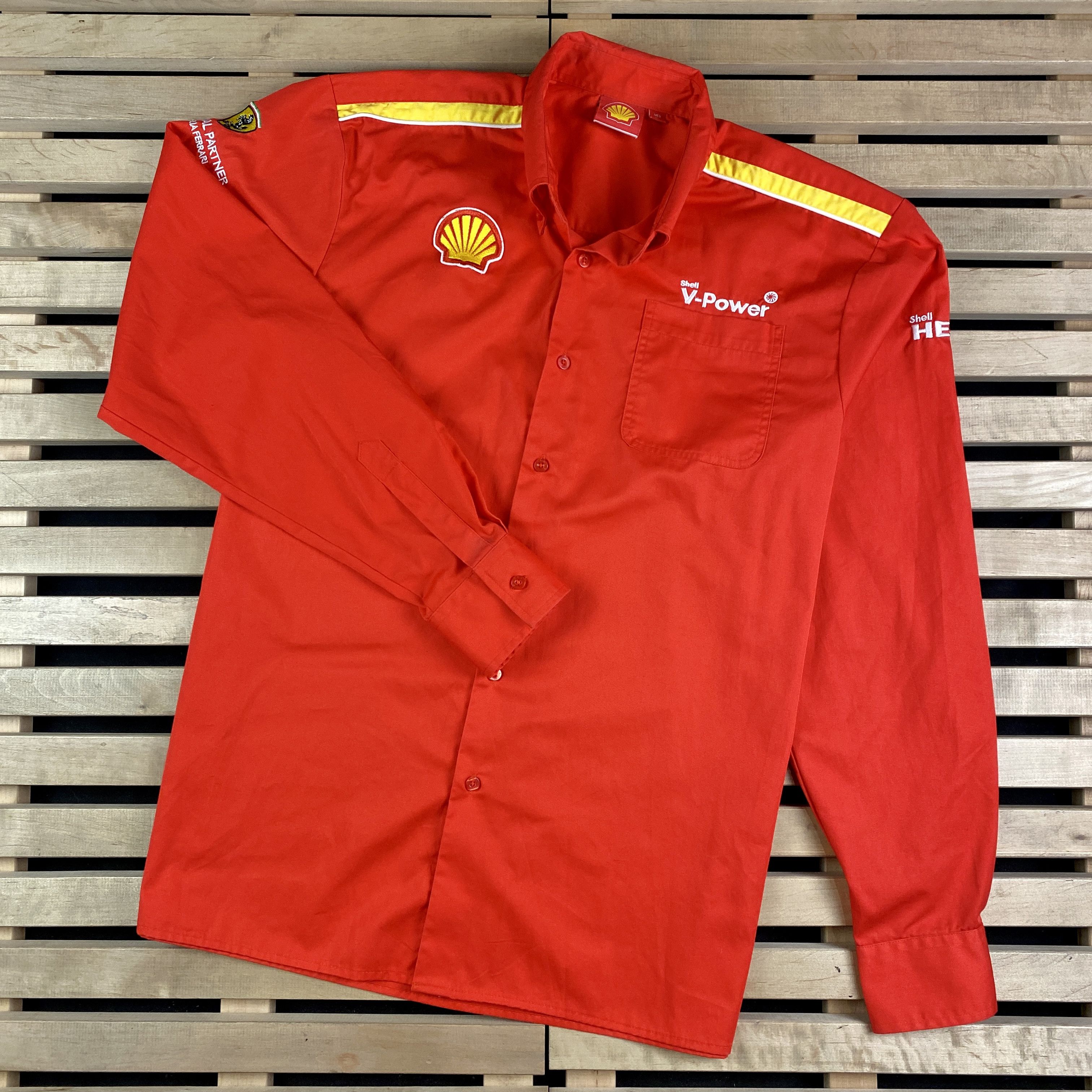 Ferrari × Vintage Men’s Racing Shirt Long Sleeve Ferrari Shell Size XL Size US XL / EU 56 / 4 - 1 Thumbnail