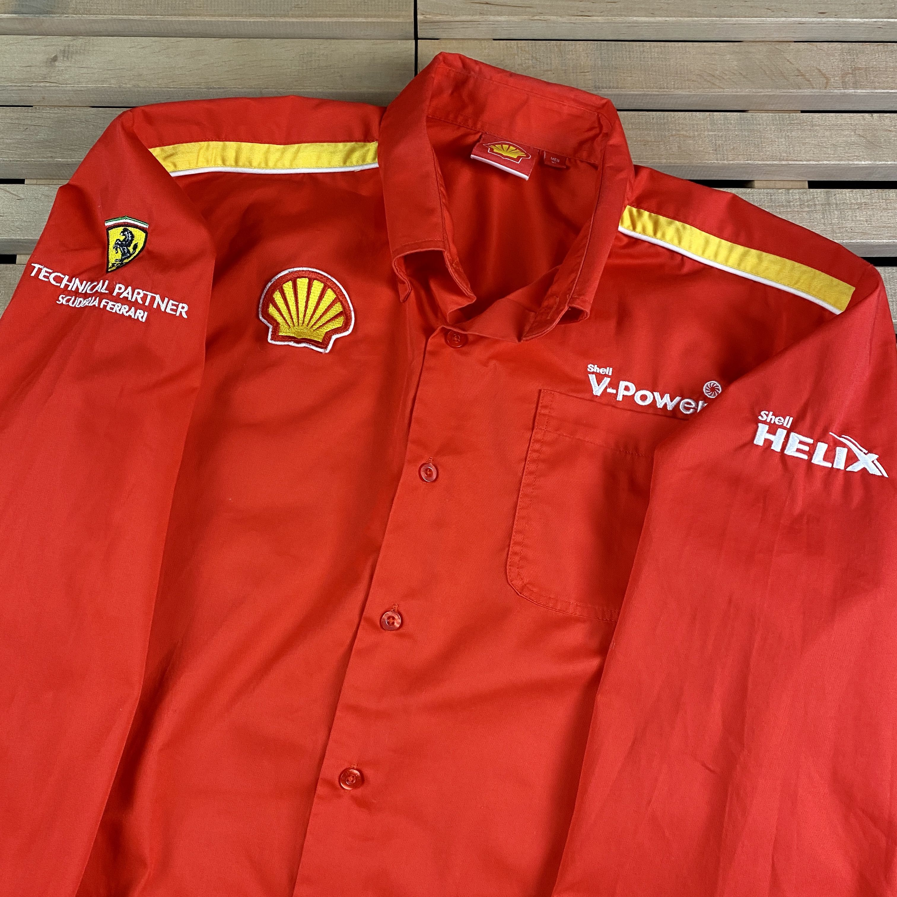 Ferrari × Vintage Men’s Racing Shirt Long Sleeve Ferrari Shell Size XL Size US XL / EU 56 / 4 - 6 Thumbnail