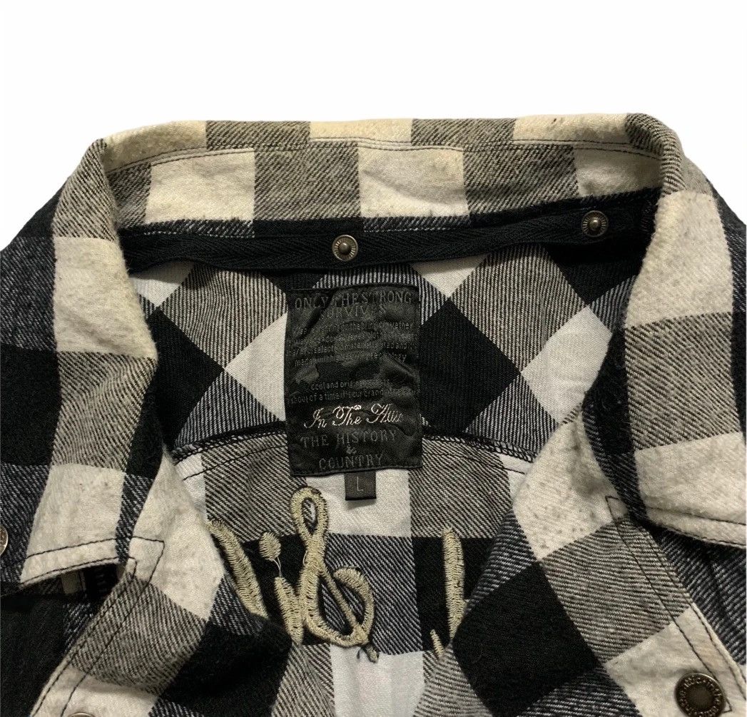 In The Attic × Japanese Brand × Seditionaries FYE🔥🔥Vintage In The Attic Check Plaid Double Collar Shirts Size US S / EU 44-46 / 1 - 13 Thumbnail