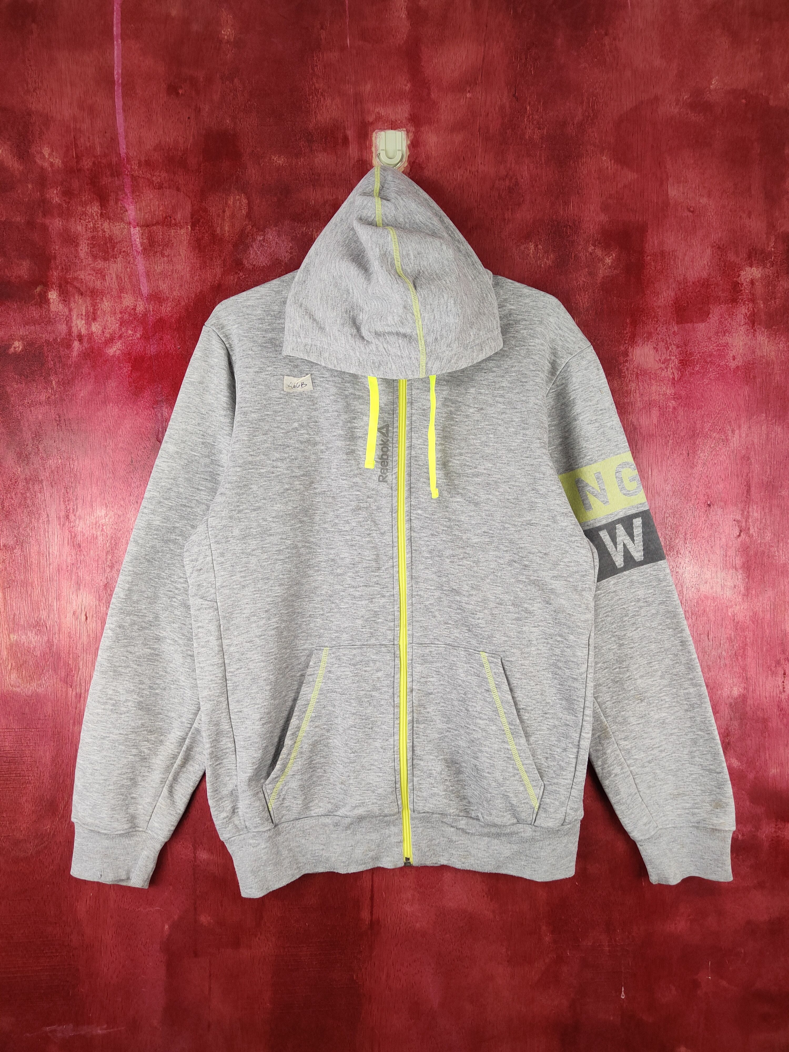 Japanese Brand × Reebok Reebok sportwear vintage Gray Hoodie Sweater #466B Size US L / EU 52-54 / 3 - 1 Thumbnail