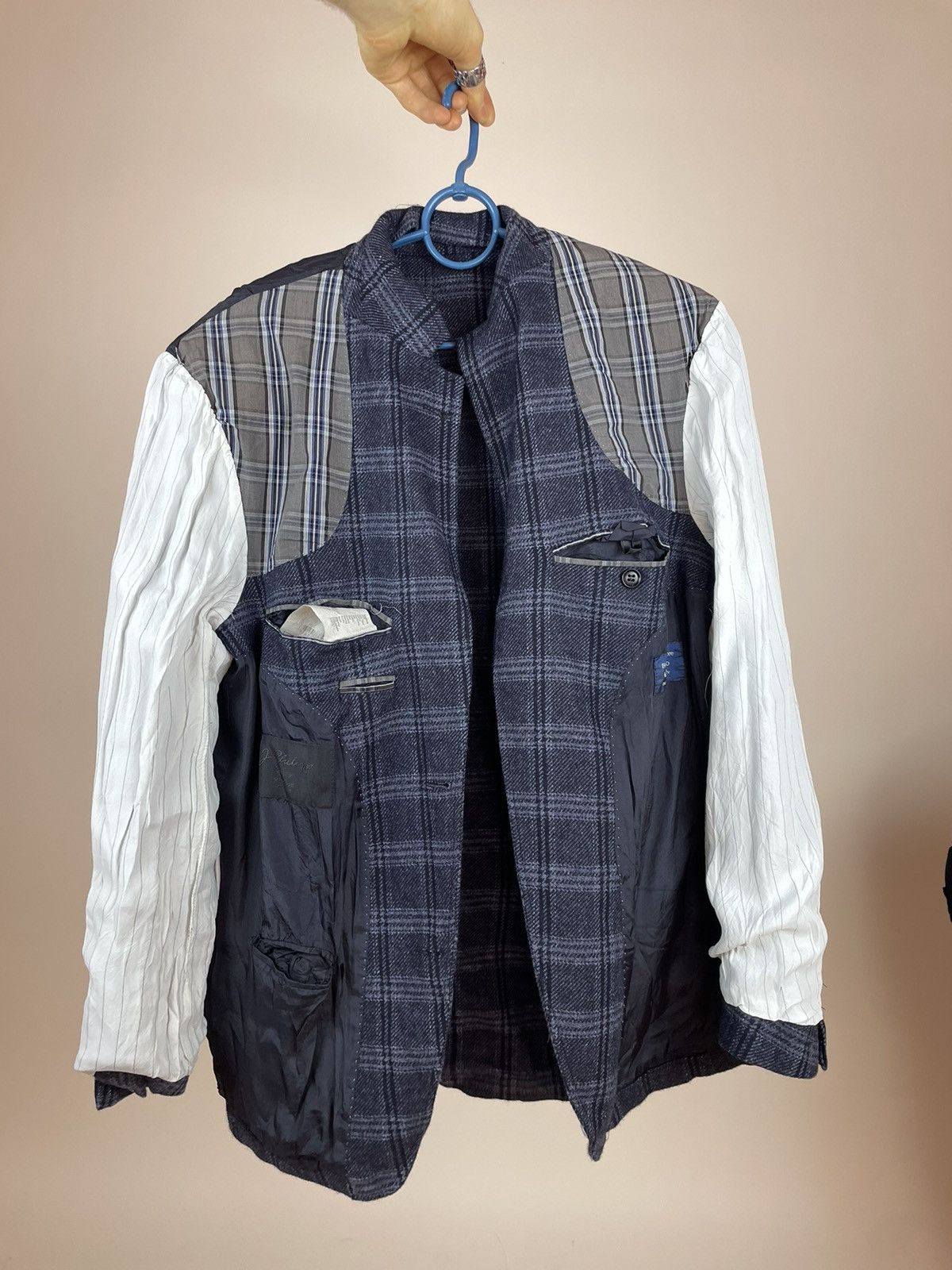 Vintage J. Philipp Plaid Blazer Wool & Cashmere di Tessile D'Oro Size 48R - 12 Thumbnail