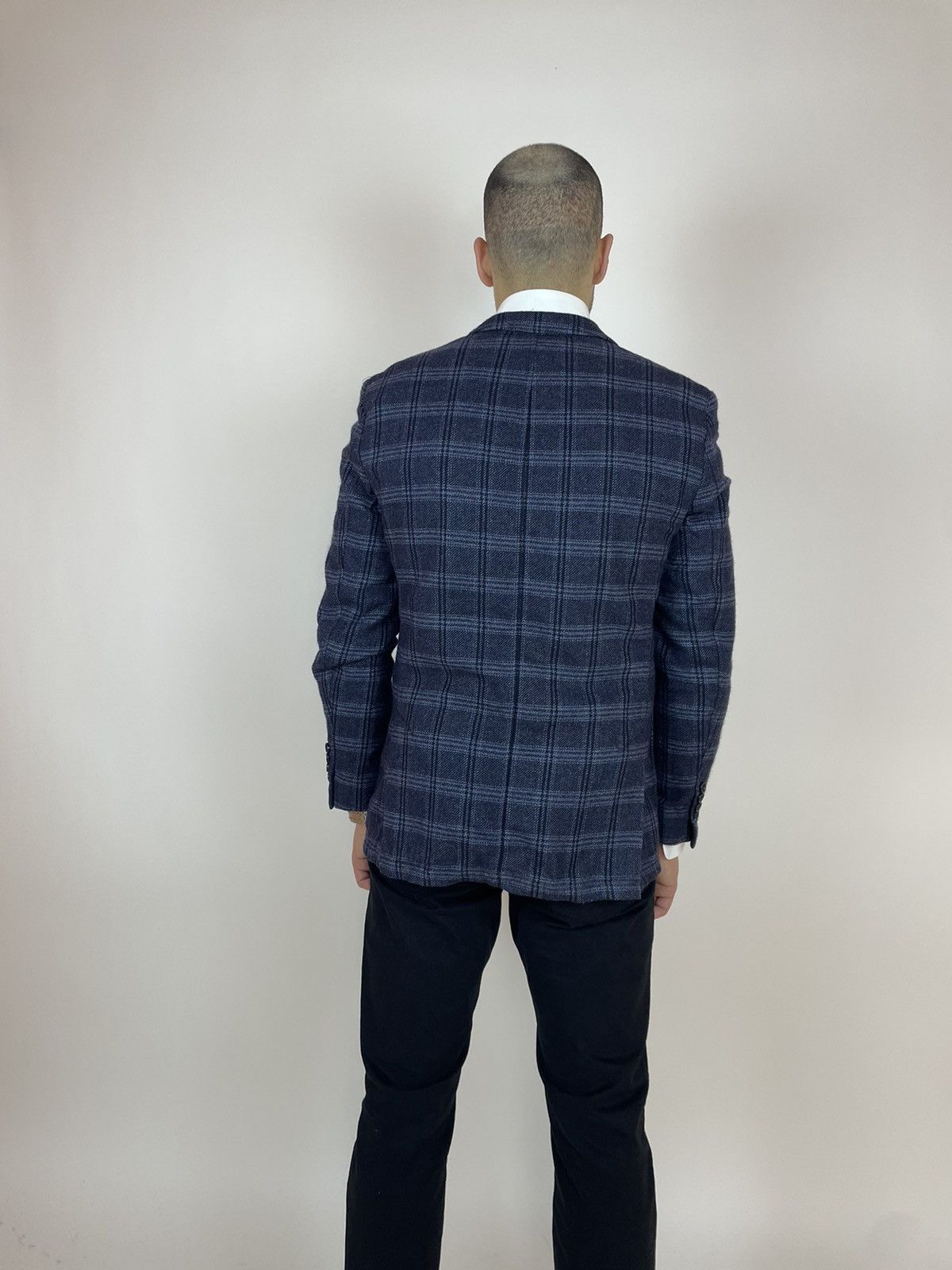 Vintage J. Philipp Plaid Blazer Wool & Cashmere di Tessile D'Oro Size 48R - 7 Thumbnail