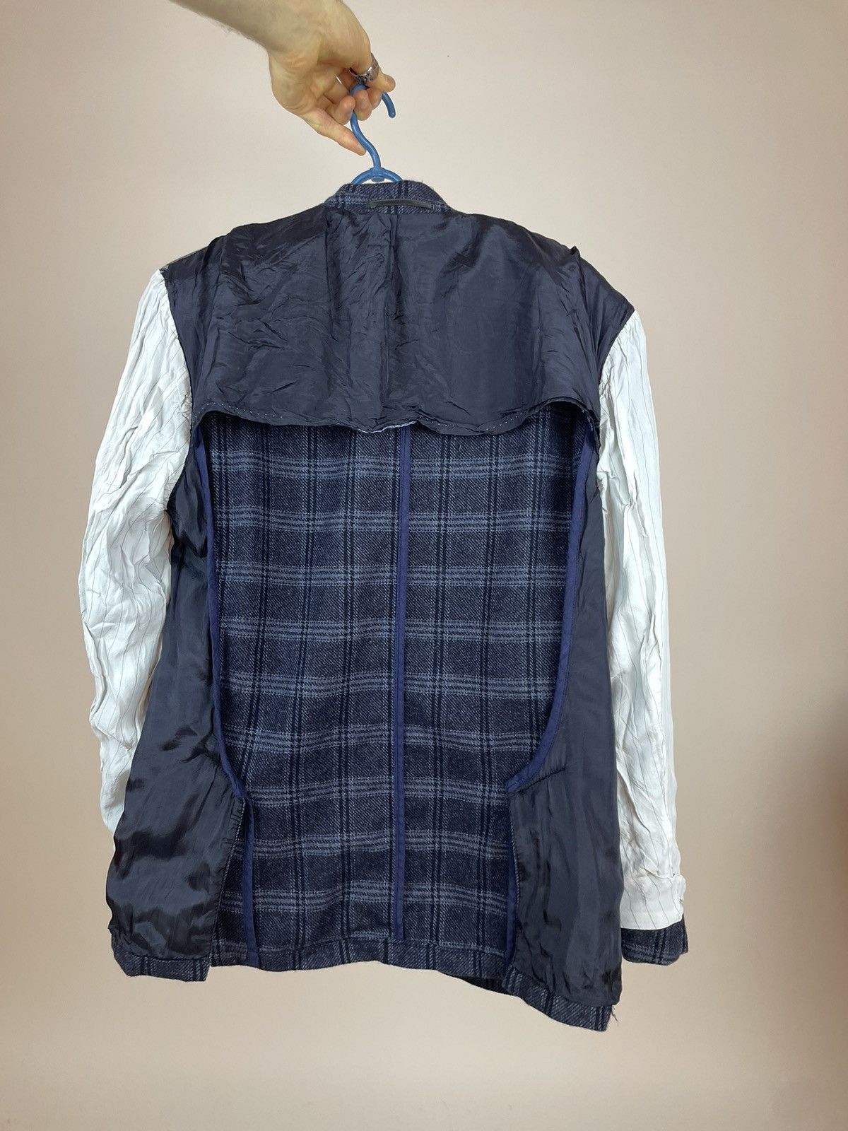 Vintage J. Philipp Plaid Blazer Wool & Cashmere di Tessile D'Oro Size 48R - 13 Thumbnail