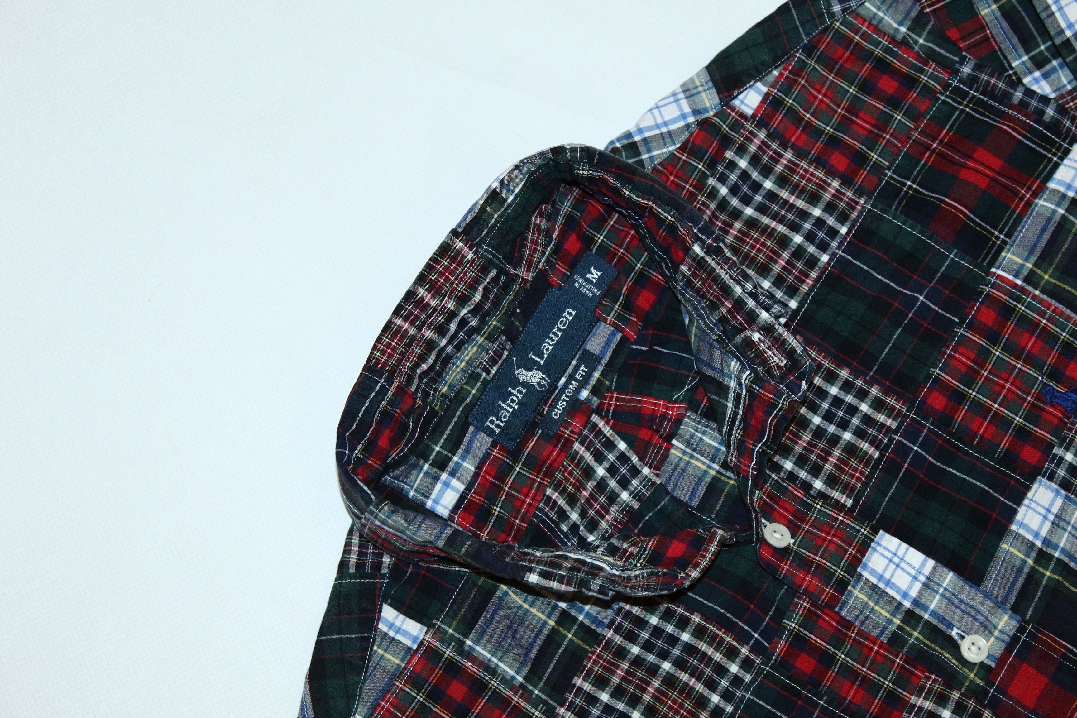 Polo Ralph Lauren VTG Ralph Lauren Tartan Madras Patchwork Casual Shirt Size US M / EU 48-50 / 2 - 3 Thumbnail