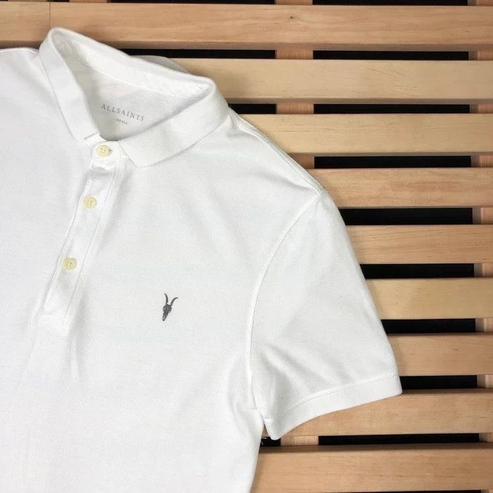 Allsaints Mens Polo T Shirt Allsaints Size S White Size US S / EU 44-46 / 1 - 2 Thumbnail