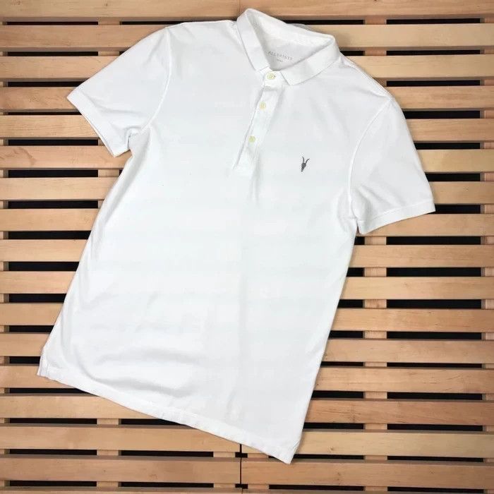 Allsaints Mens Polo T Shirt Allsaints Size S White Size US S / EU 44-46 / 1 - 1 Thumbnail