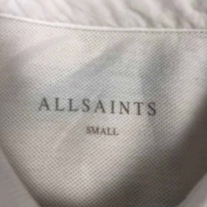 Allsaints Mens Polo T Shirt Allsaints Size S White Size US S / EU 44-46 / 1 - 3 Thumbnail