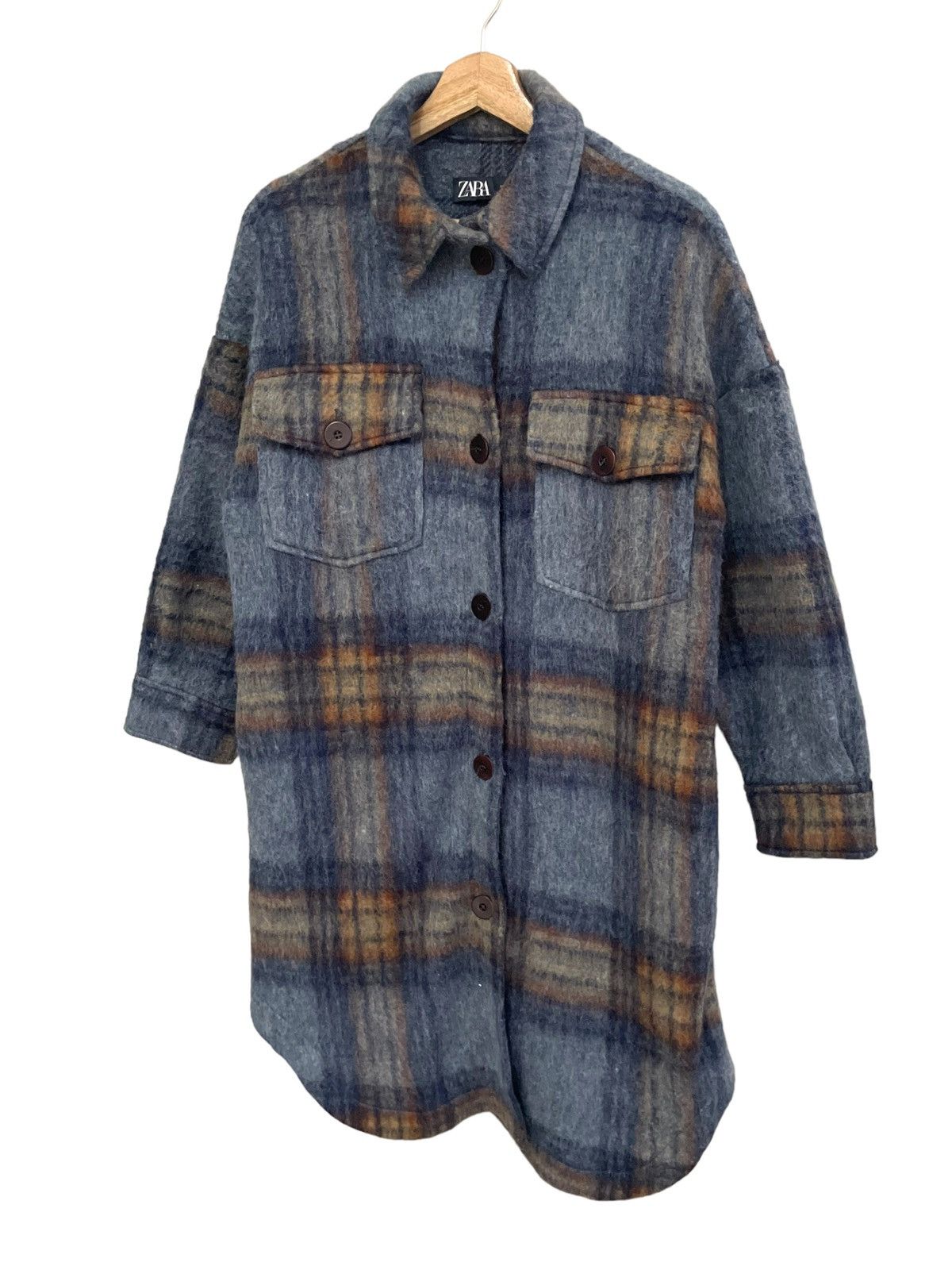 Japanese Brand × Zara 💥 ZARA MOHAIR BUTTON UP LONG WEAR Size S / US 4 / IT 40 - 2 Thumbnail