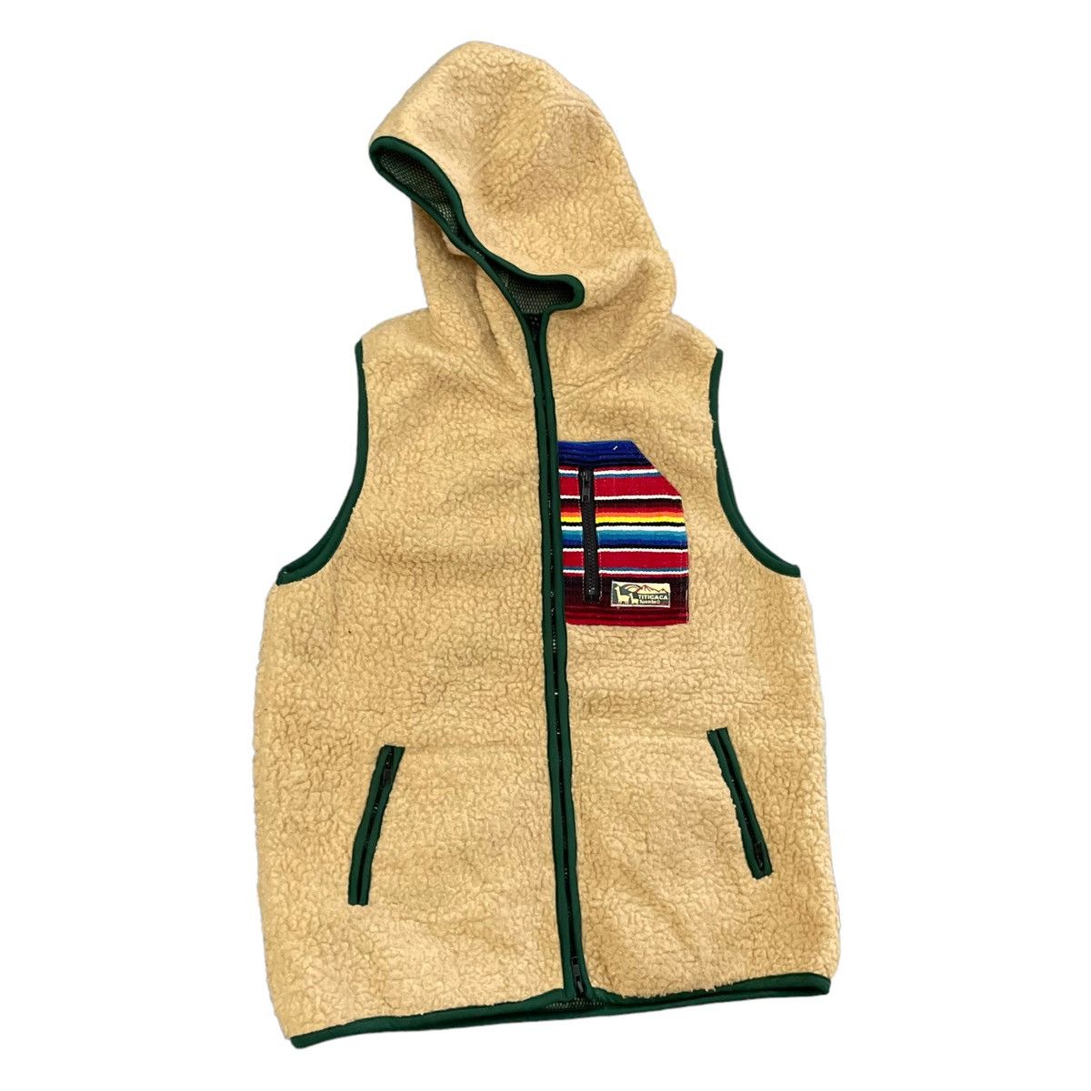 20471120 × Beauty Beast × Japanese Brand 💥 TITICACA FLEECE HOODIE SLEEVELESS NICE DESIGN Size US M / EU 48-50 / 2 - 2 Thumbnail