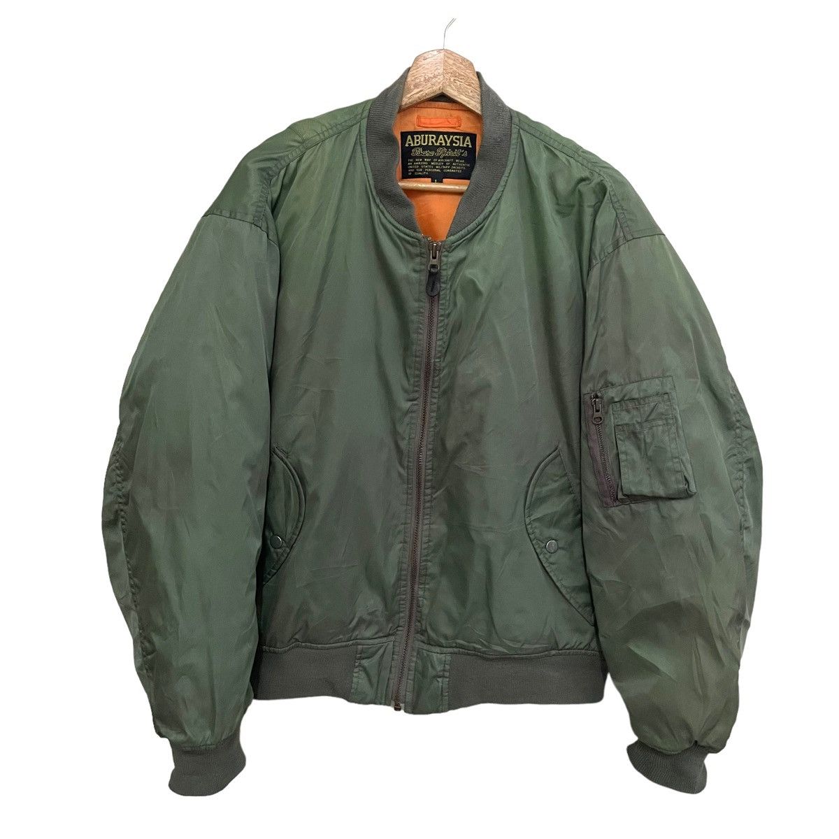 Japanese Brand 💥 ABURAYSIA JAPAN BOMBER MA1 FLIGHT JACKET Size US L / EU 52-54 / 3 - 1 Thumbnail
