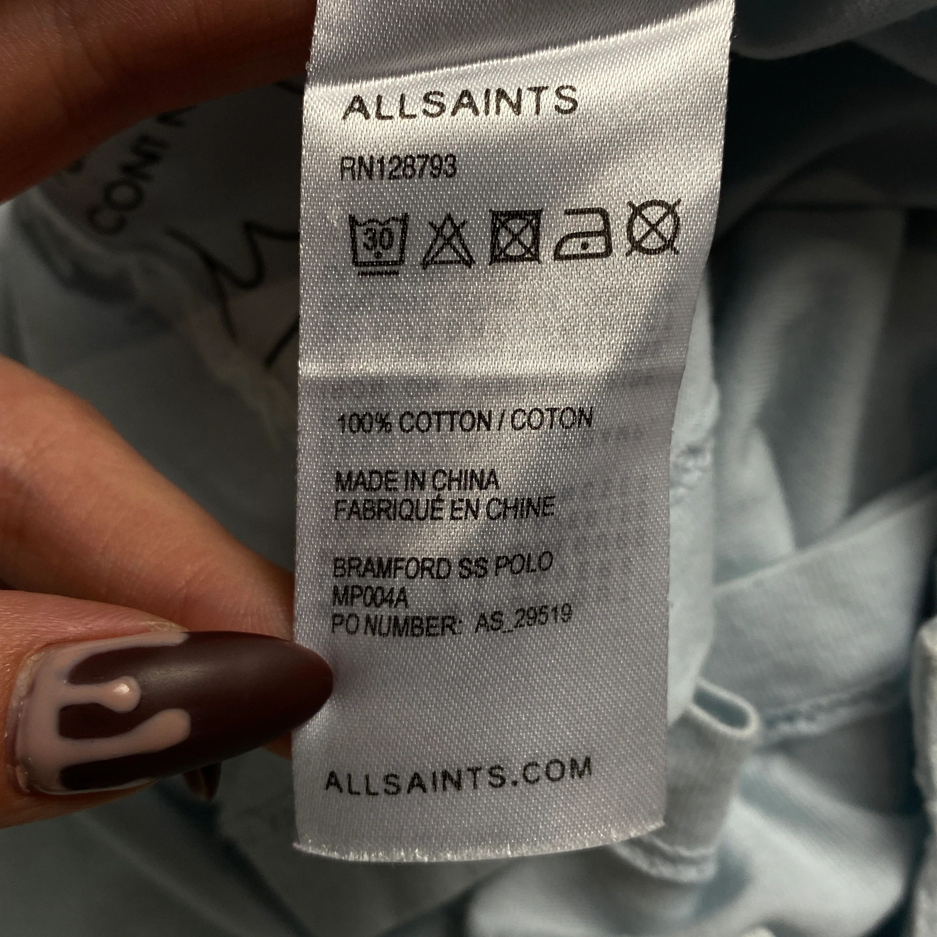 Allsaints Mens Polo T Shirt Allsaints Size L Size US L / EU 52-54 / 3 - 6 Thumbnail