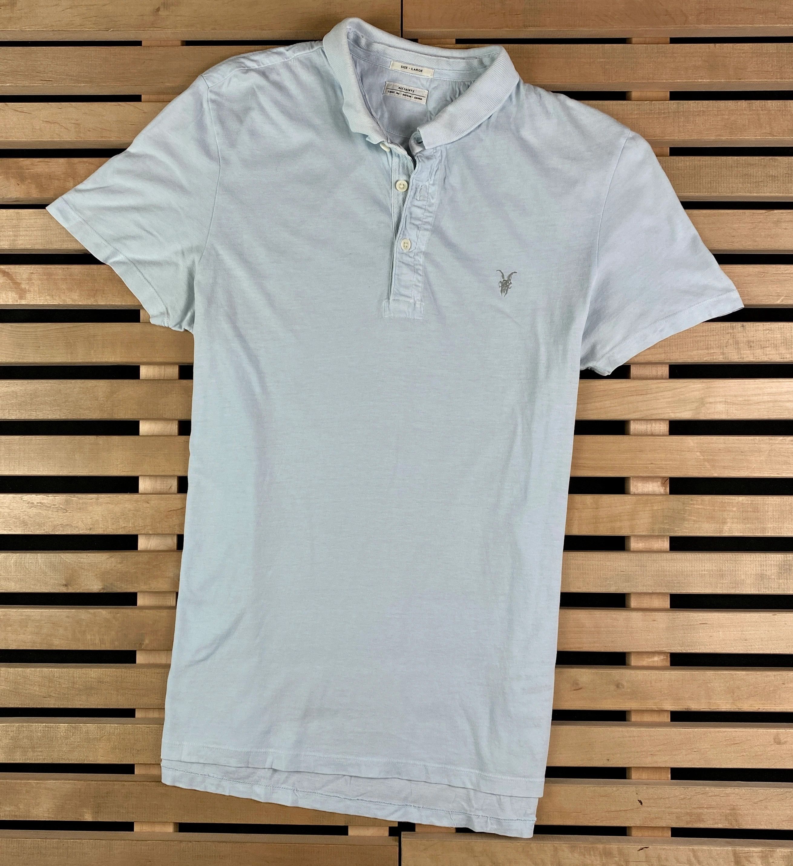 Allsaints Mens Polo T Shirt Allsaints Size L Size US L / EU 52-54 / 3 - 1 Thumbnail