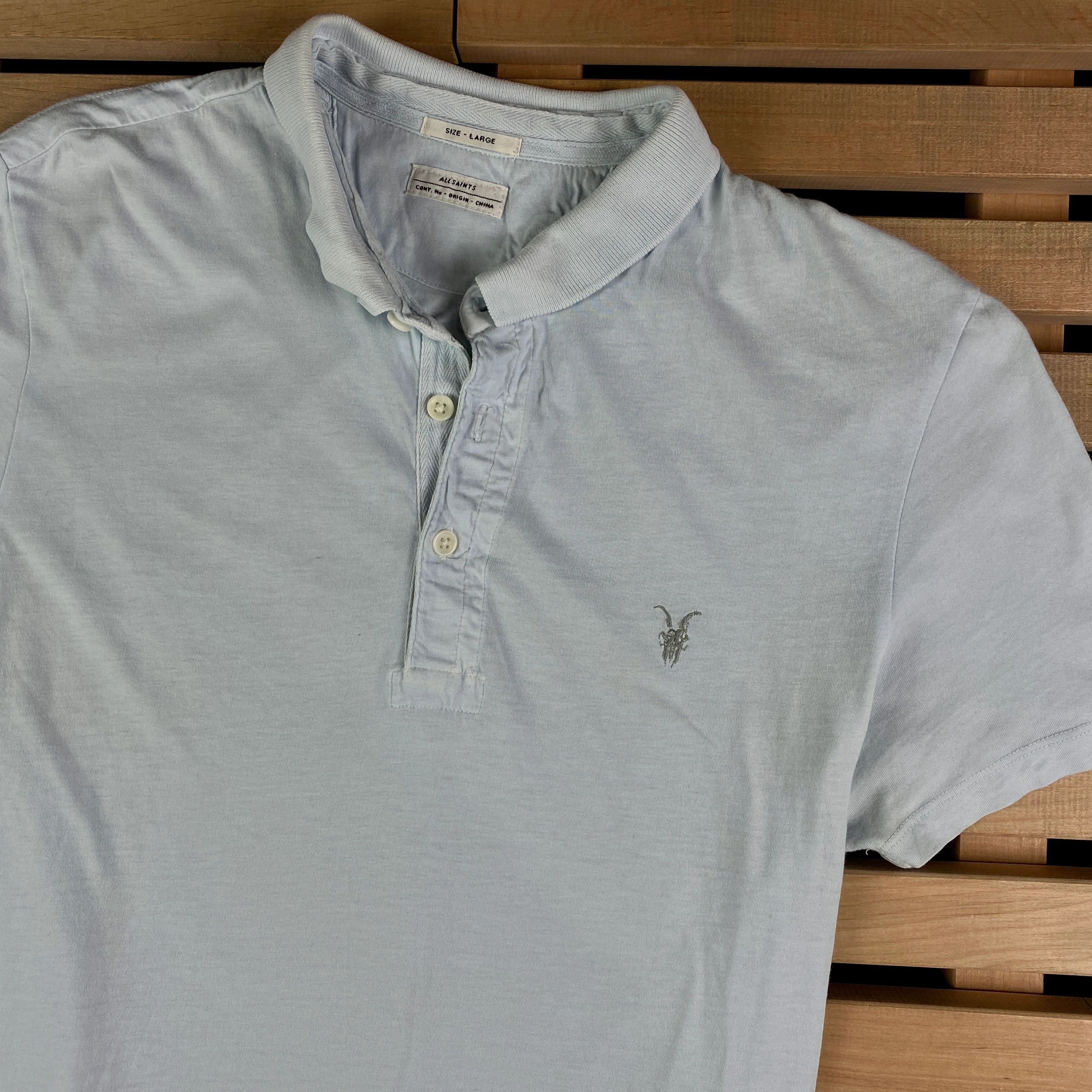 Allsaints Mens Polo T Shirt Allsaints Size L Size US L / EU 52-54 / 3 - 2 Thumbnail