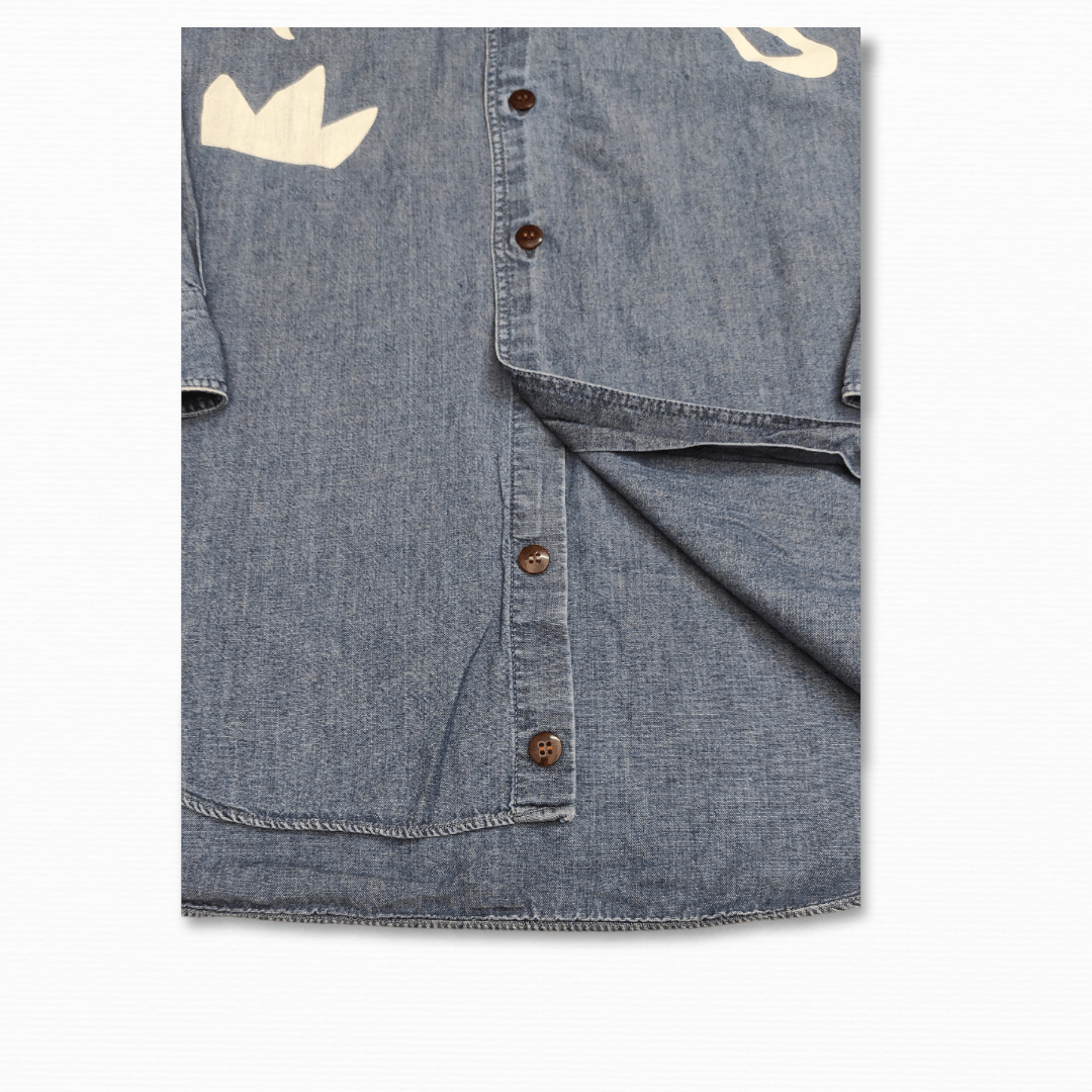 Kansai Yamamoto Vintage 80's FUN JEANS KANSAI MAN painter works chambray Size US M / EU 48-50 / 2 - 4 Thumbnail