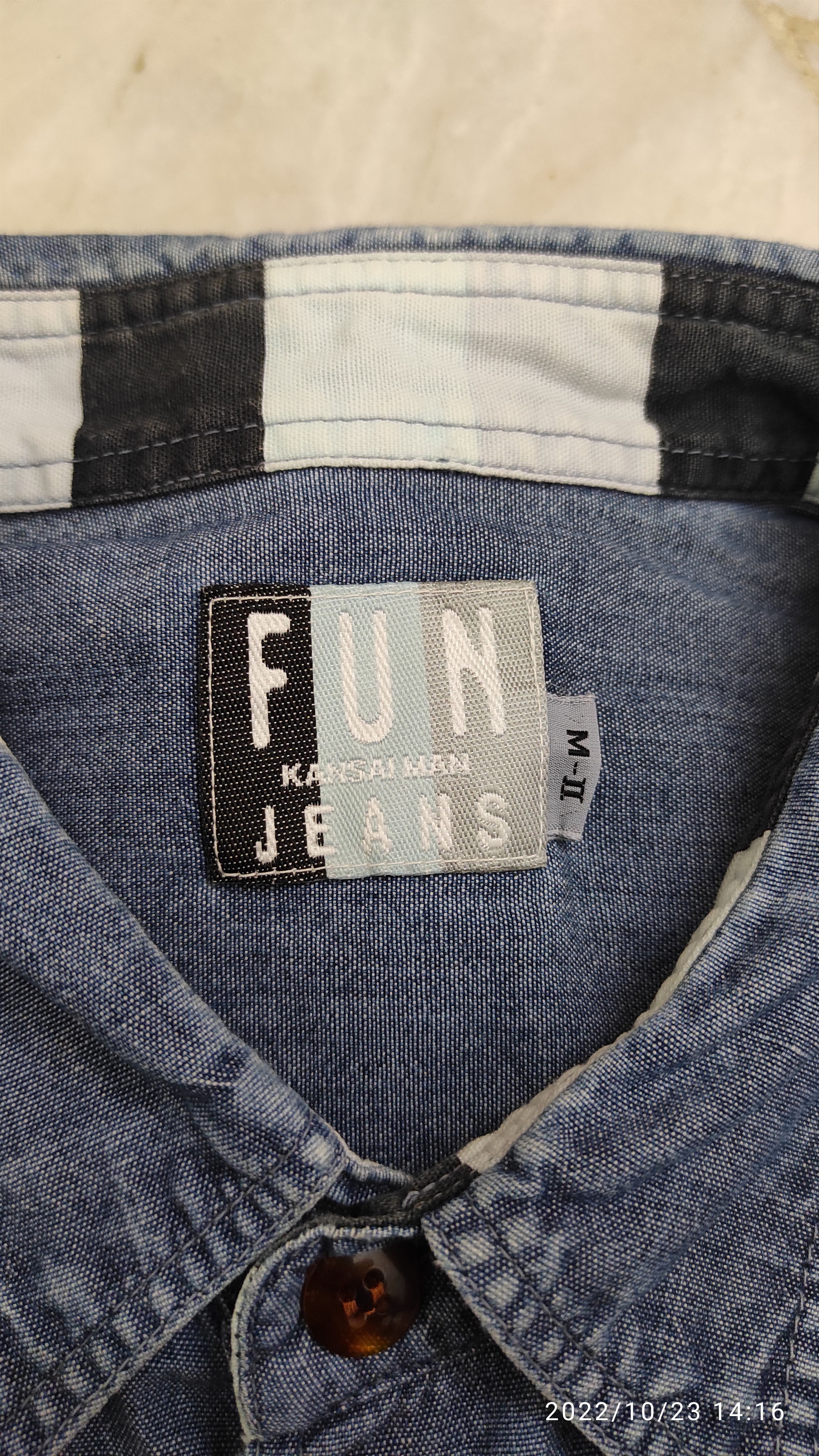 Kansai Yamamoto Vintage 80's FUN JEANS KANSAI MAN painter works chambray Size US M / EU 48-50 / 2 - 6 Thumbnail