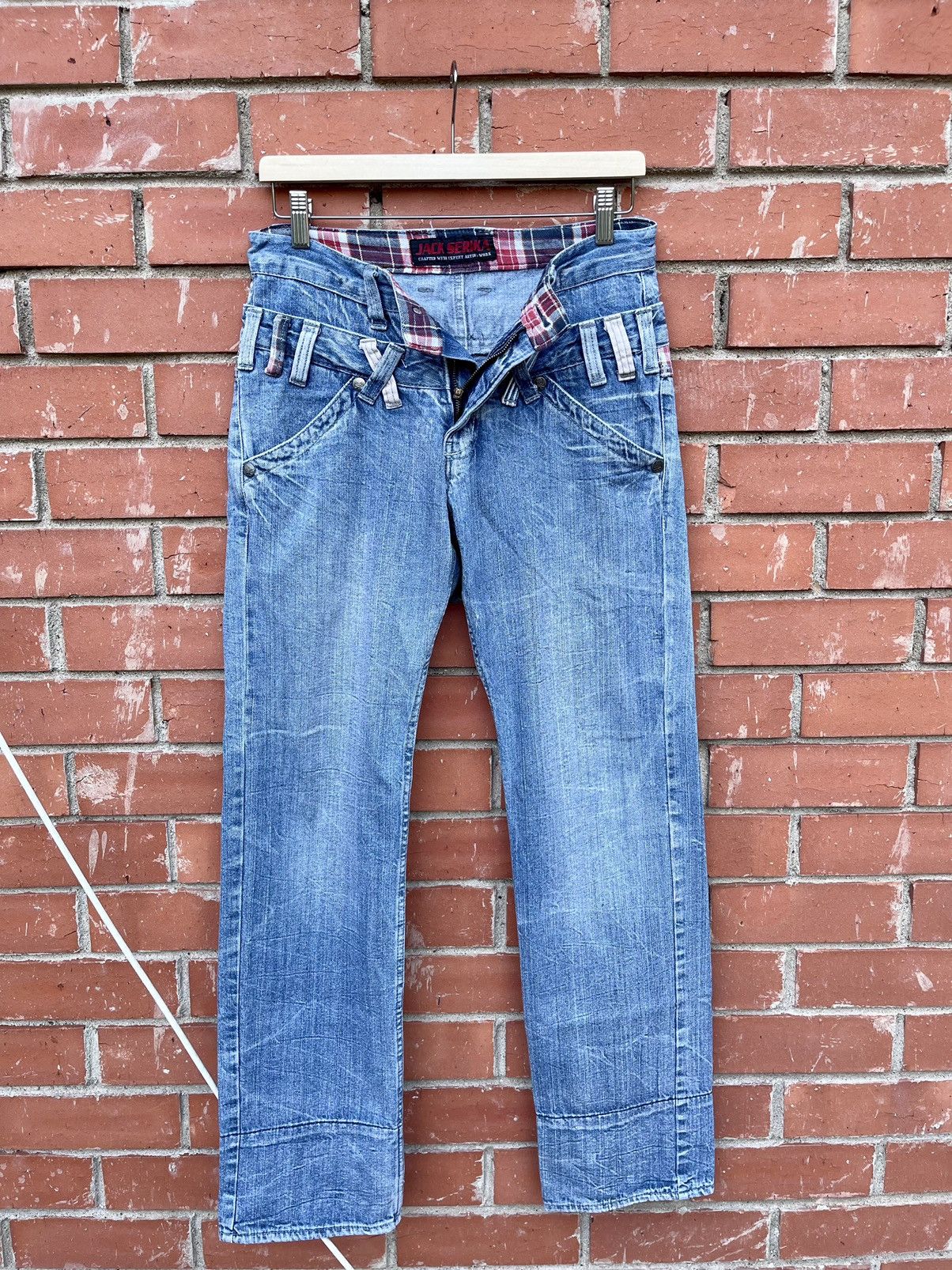 Japanese Brand × Vintage VTG DOUBLE WAIST RARE JACK SERIKA JAPANESE BRAND SIZE 30X31 Size US 30 / EU 46 - 4 Thumbnail