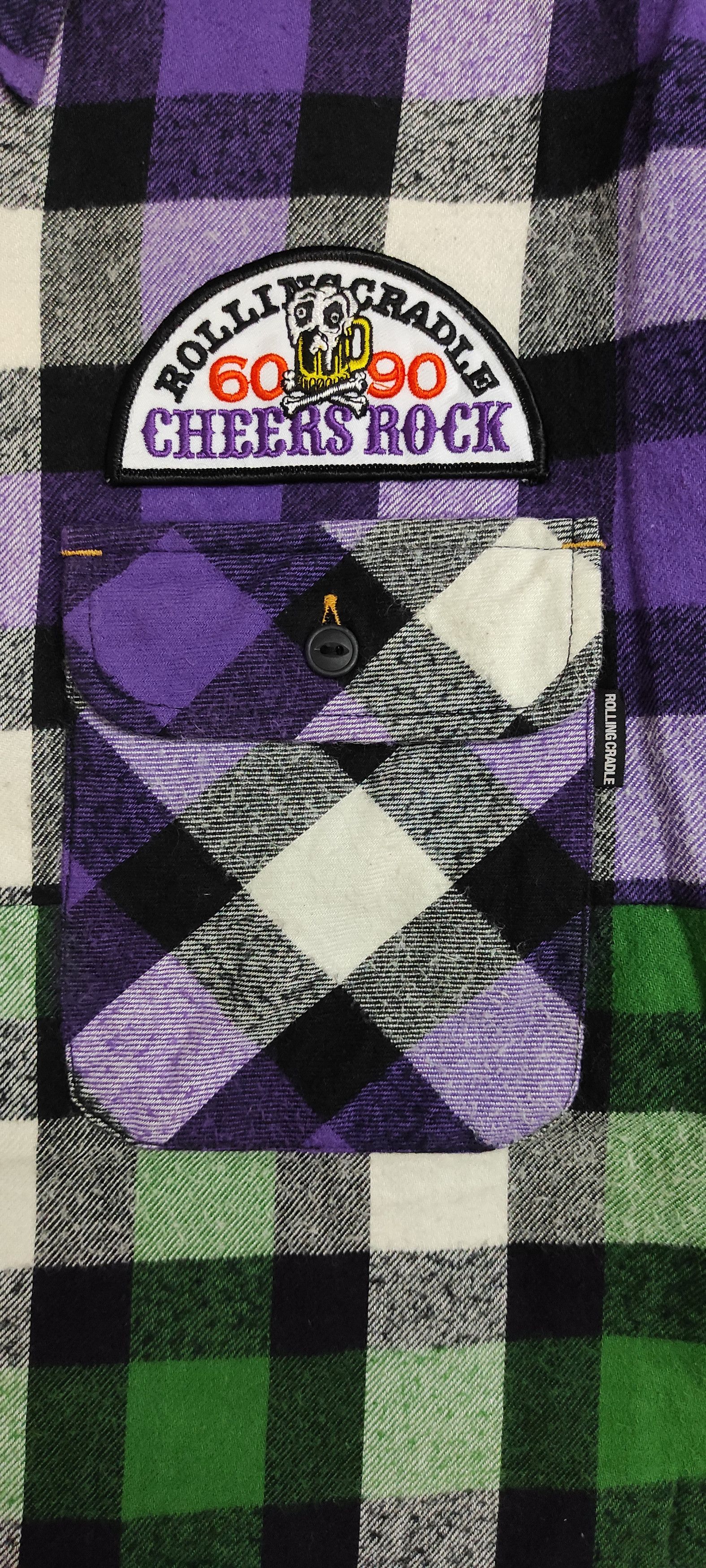 Japanese Brand ROLLING CRADLE CHEERS ROCK Lumberjacks hybrid shirt Size US L / EU 52-54 / 3 - 6 Thumbnail