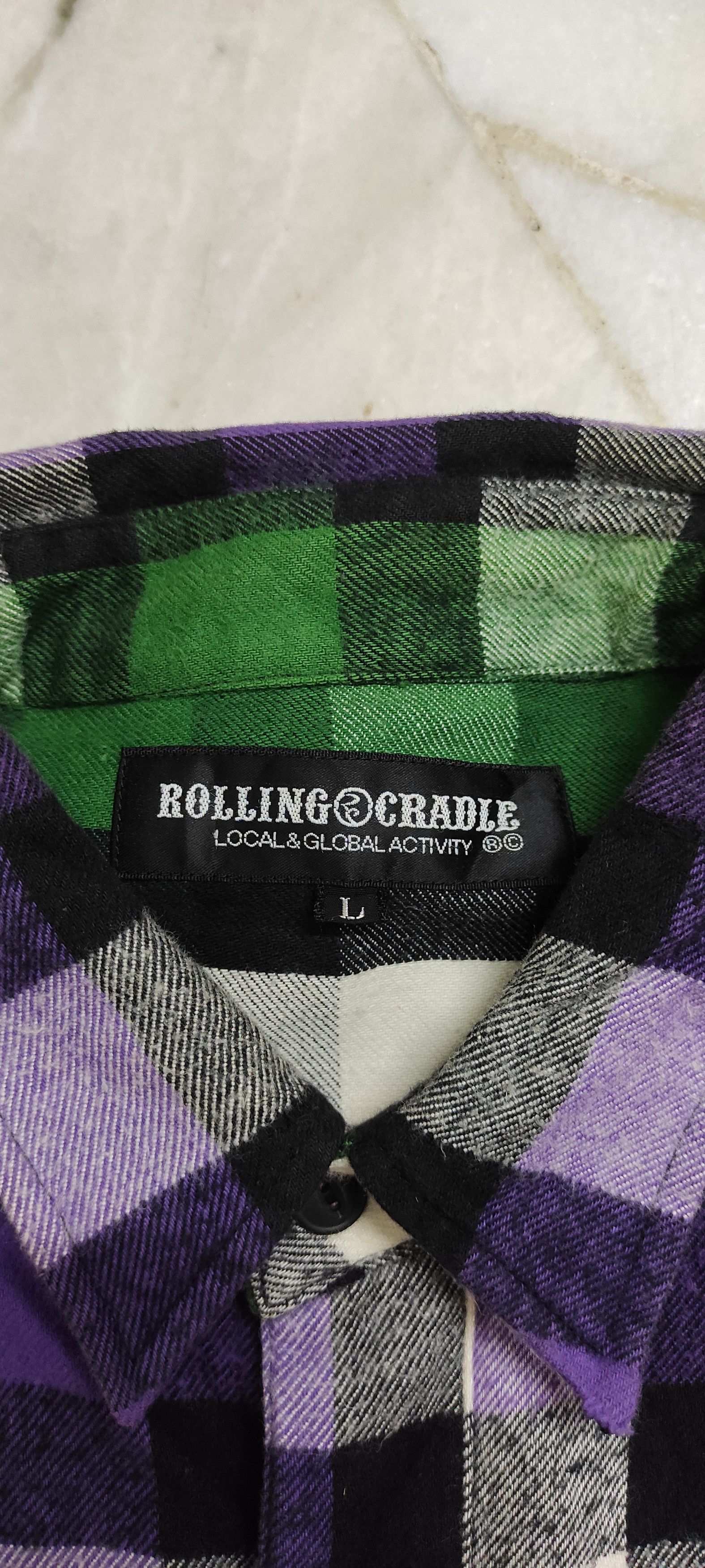 Japanese Brand ROLLING CRADLE CHEERS ROCK Lumberjacks hybrid shirt Size US L / EU 52-54 / 3 - 3 Thumbnail