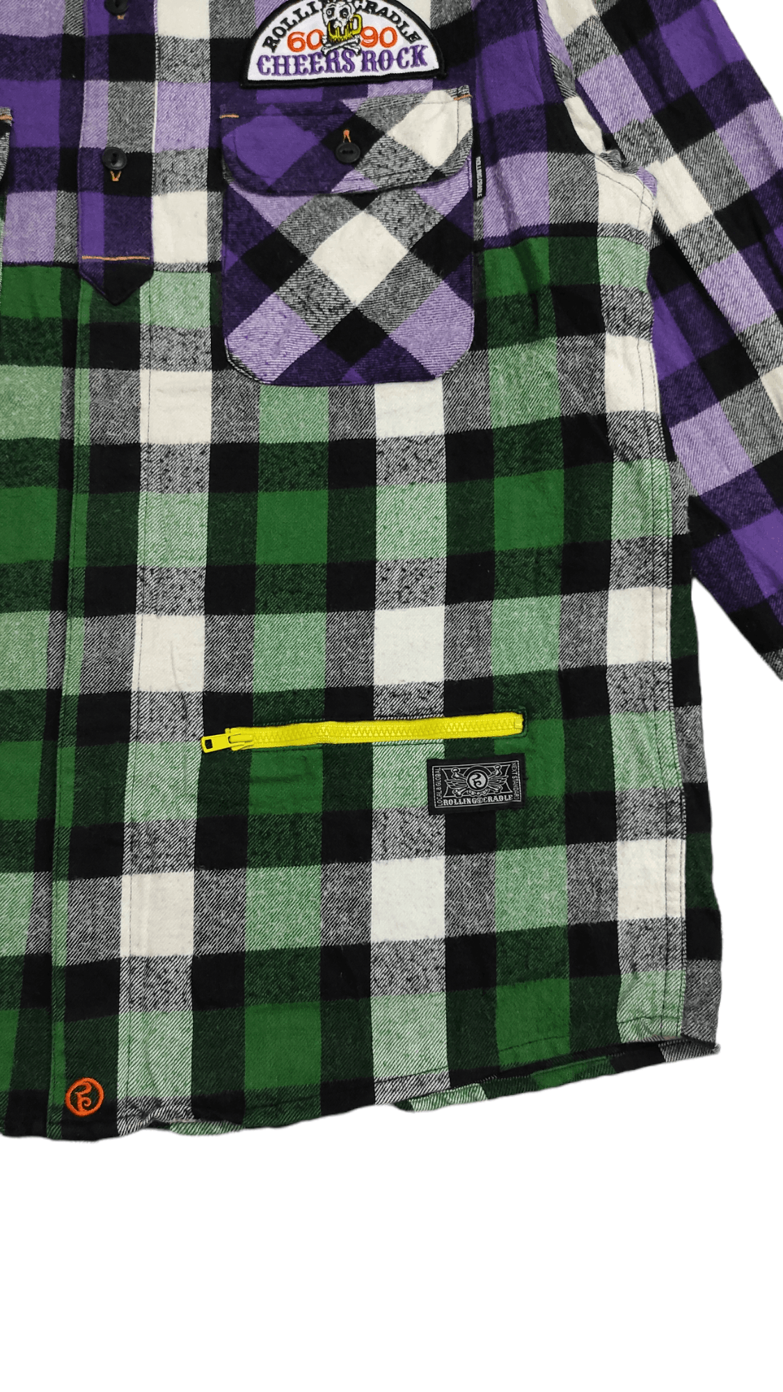 Japanese Brand ROLLING CRADLE CHEERS ROCK Lumberjacks hybrid shirt Size US L / EU 52-54 / 3 - 9 Thumbnail