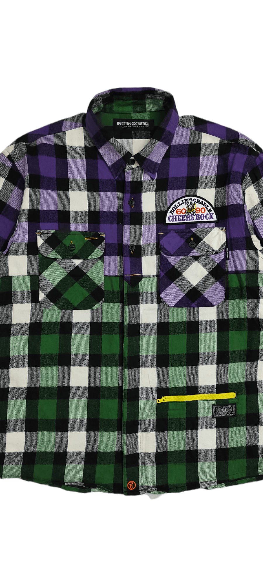 Japanese Brand ROLLING CRADLE CHEERS ROCK Lumberjacks hybrid shirt Size US L / EU 52-54 / 3 - 8 Thumbnail