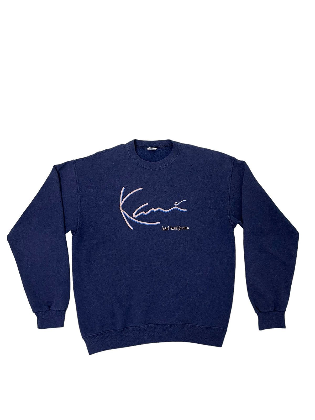 Karl Kani Vtg 90s Karl Kani USA Embroydery Logo Sweatshirt 44🟩 Size US L / EU 52-54 / 3 - 1 Thumbnail