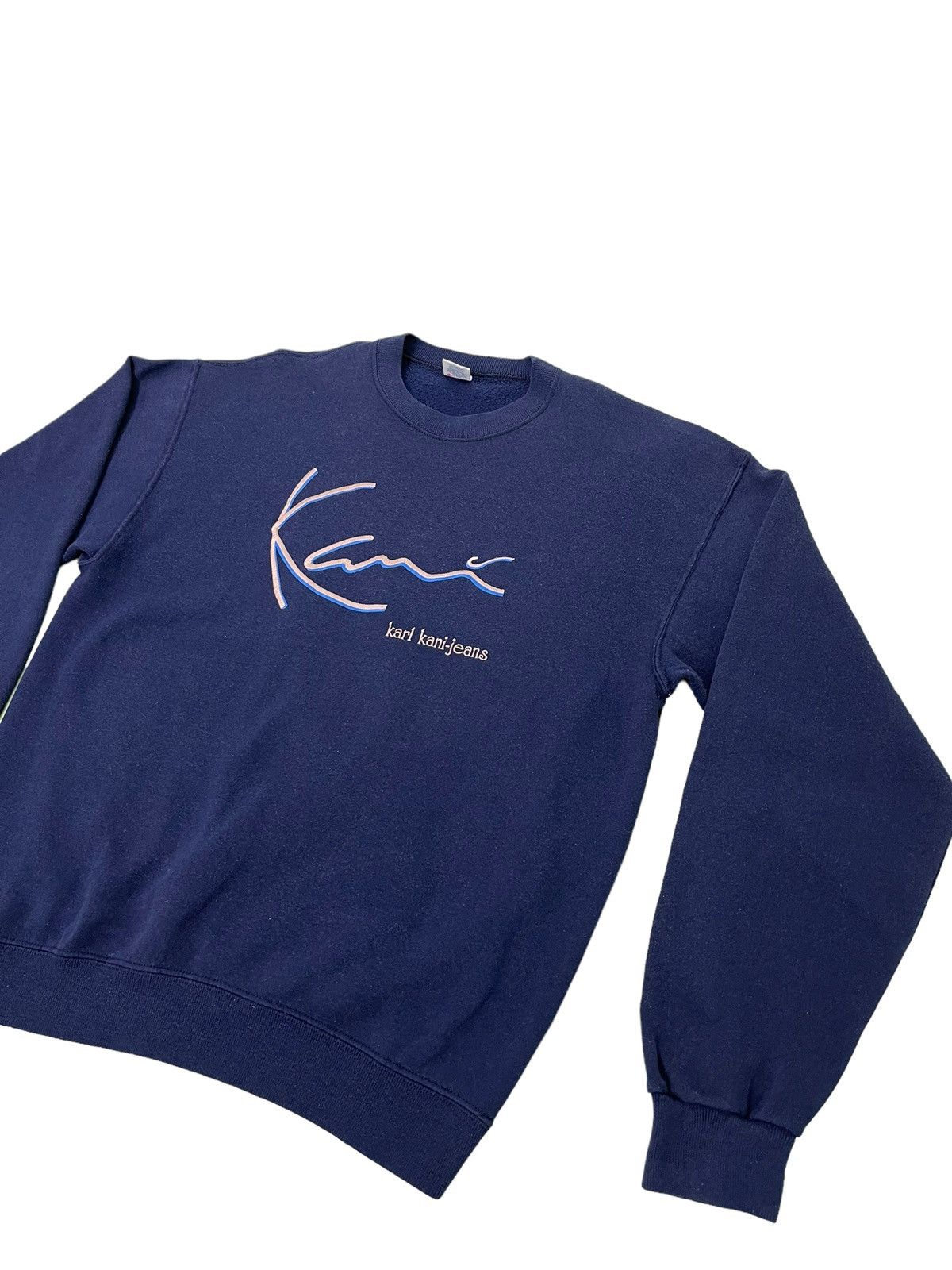 Karl Kani Vtg 90s Karl Kani USA Embroydery Logo Sweatshirt 44🟩 Size US L / EU 52-54 / 3 - 3 Thumbnail