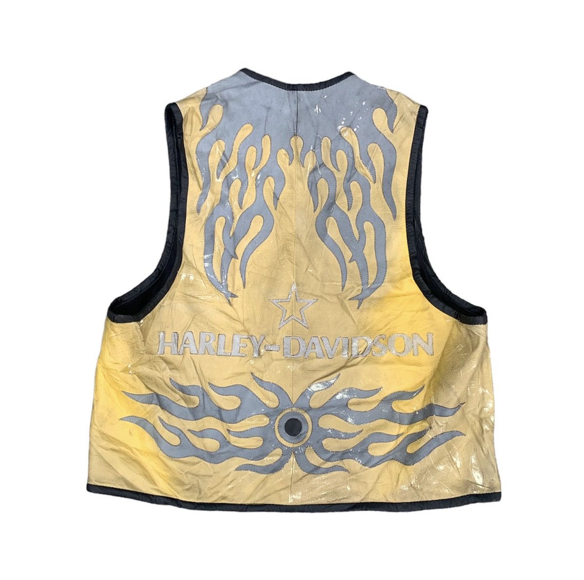 Harley Davidson × Vintage Harley Davidson Custom Leather Vest Size US M / EU 48-50 / 2 - 2 Thumbnail