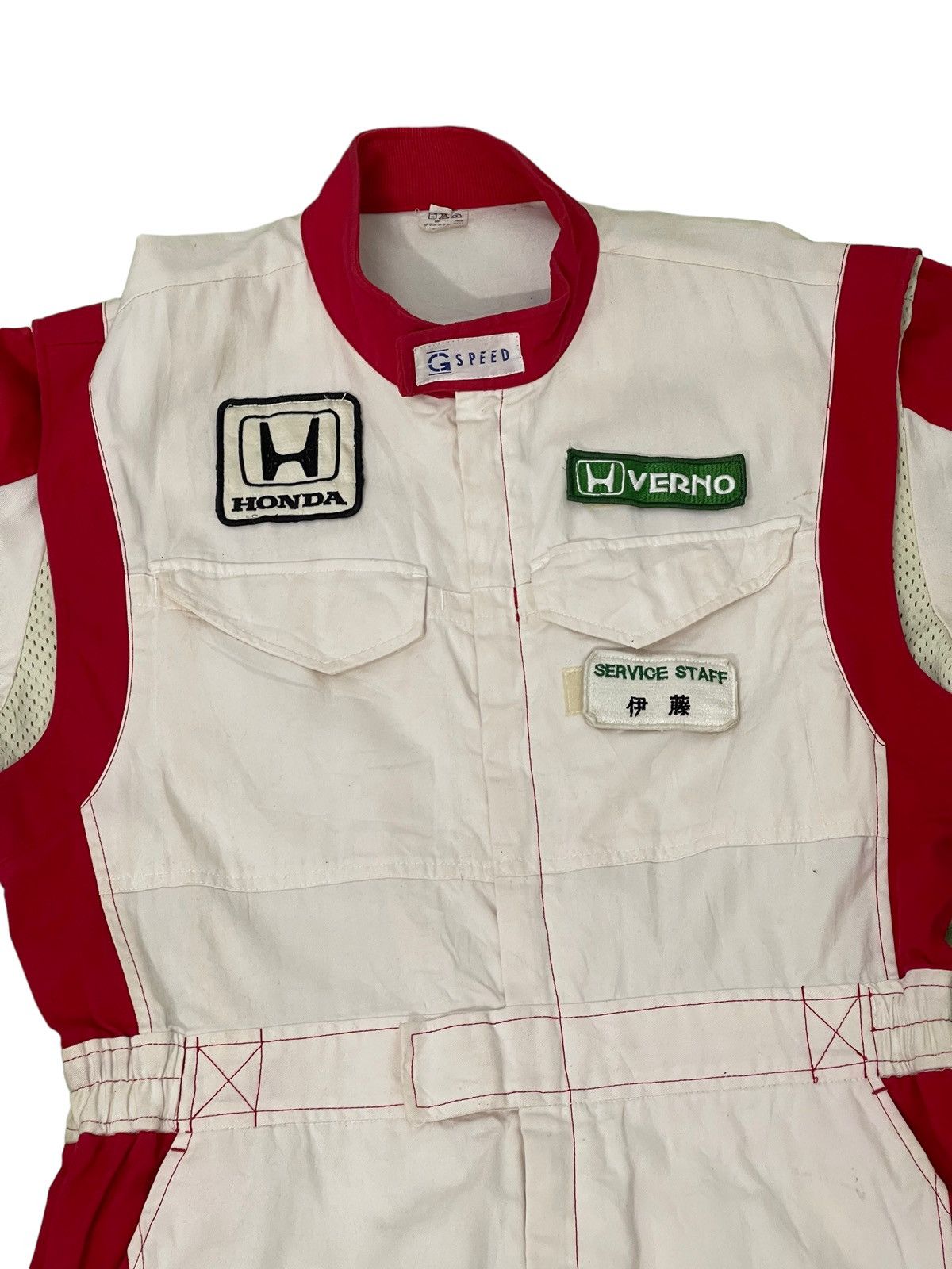 Sports Specialties Vtg 80s/90s Honda Coverall Motorsports Type R 44🟩 Size US 34 / EU 50 - 22 Thumbnail