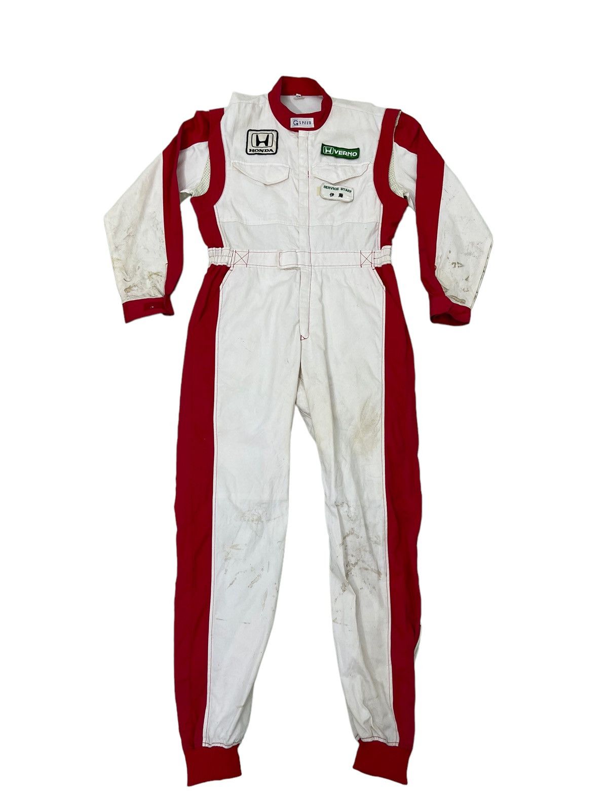 Sports Specialties Vtg 80s/90s Honda Coverall Motorsports Type R 44🟩 Size US 34 / EU 50 - 12 Thumbnail