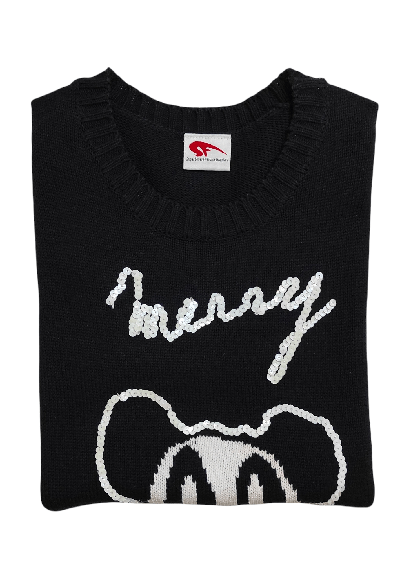 Super Lovers Archive SUPERLOVERS & Frame Panda Graphic Cowichan knit tee Size M / US 6-8 / IT 42-44 - 9 Thumbnail