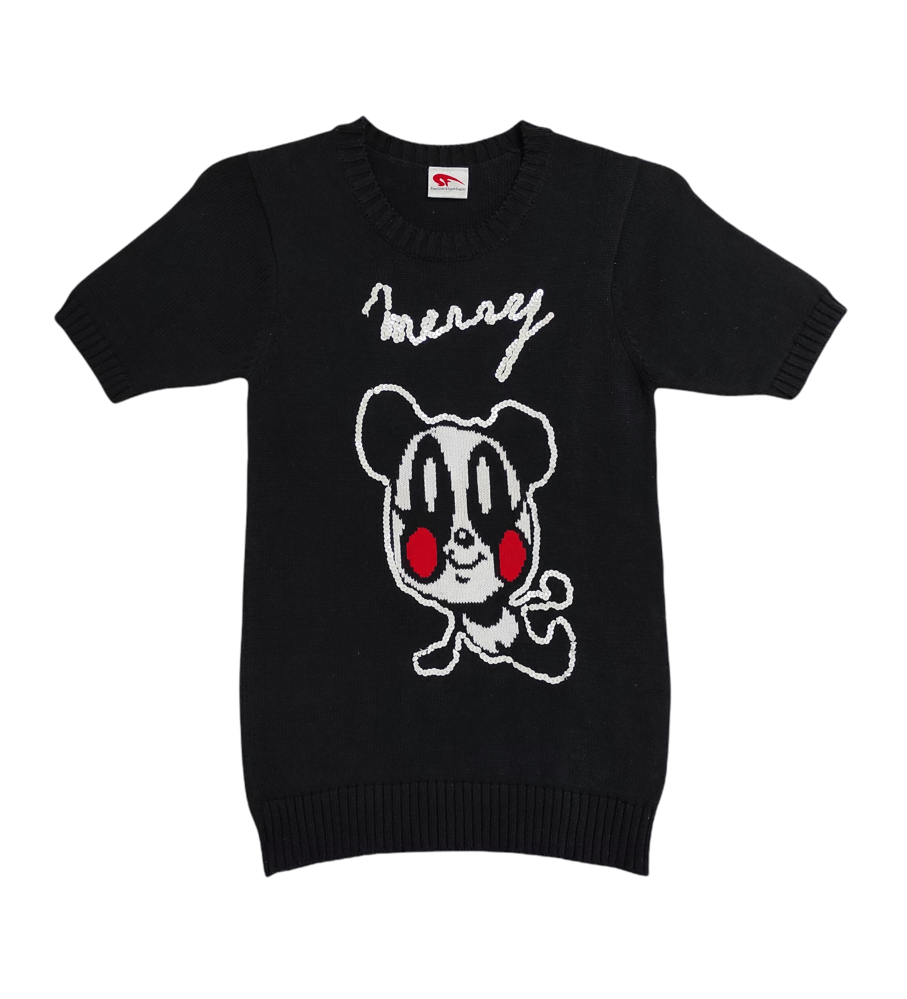 Super Lovers Archive SUPERLOVERS & Frame Panda Graphic Cowichan knit tee Size M / US 6-8 / IT 42-44 - 1 Thumbnail