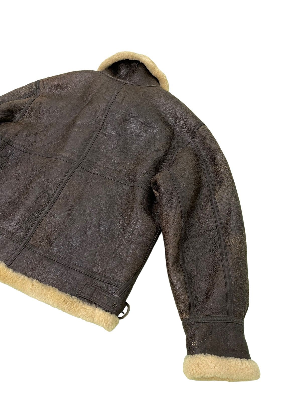 Leather Vtg Shearling Beauty Sheepskin Jacket Type B3 USAF 1🟦 Size US L / EU 52-54 / 3 - 18 Thumbnail