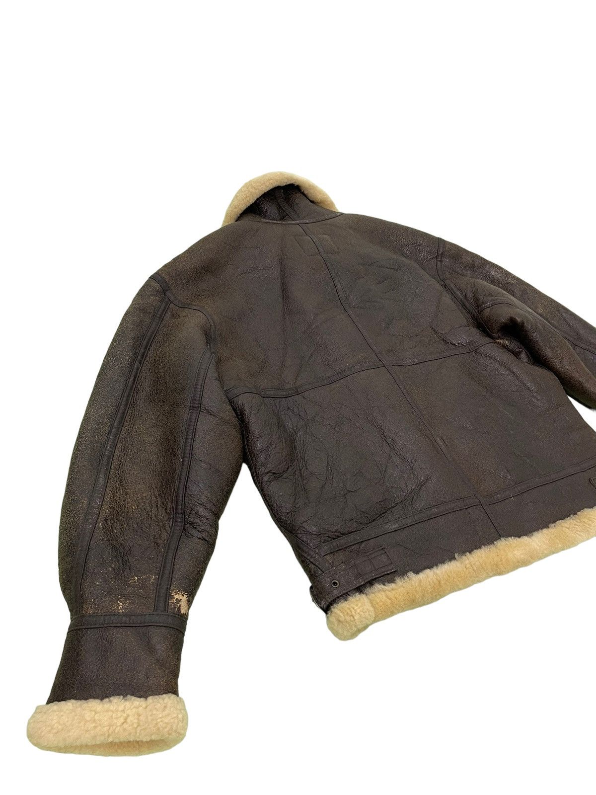 Leather Vtg Shearling Beauty Sheepskin Jacket Type B3 USAF 1🟦 Size US L / EU 52-54 / 3 - 17 Thumbnail