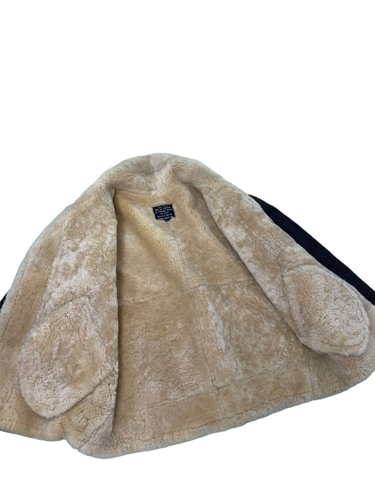 Leather Vtg Shearling Beauty Sheepskin Jacket Type B3 USAF 1🟦 Size US L / EU 52-54 / 3 - 15 Thumbnail