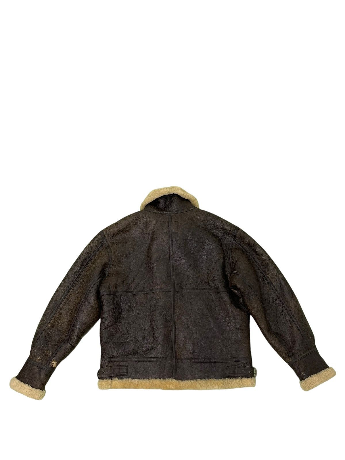 Leather Vtg Shearling Beauty Sheepskin Jacket Type B3 USAF 1🟦 Size US L / EU 52-54 / 3 - 16 Thumbnail