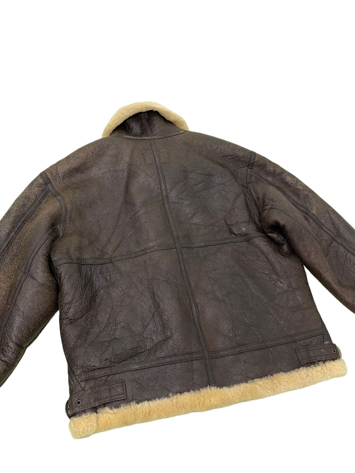Leather Vtg Shearling Beauty Sheepskin Jacket Type B3 USAF 1🟦 Size US L / EU 52-54 / 3 - 20 Thumbnail