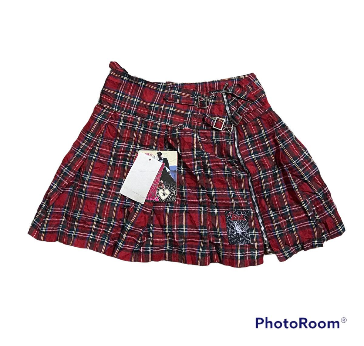 Japanese Brand × Other Mad GIRL Hazard Punk GIRL Deadstock Check Skirts Size 29" - 1 Thumbnail