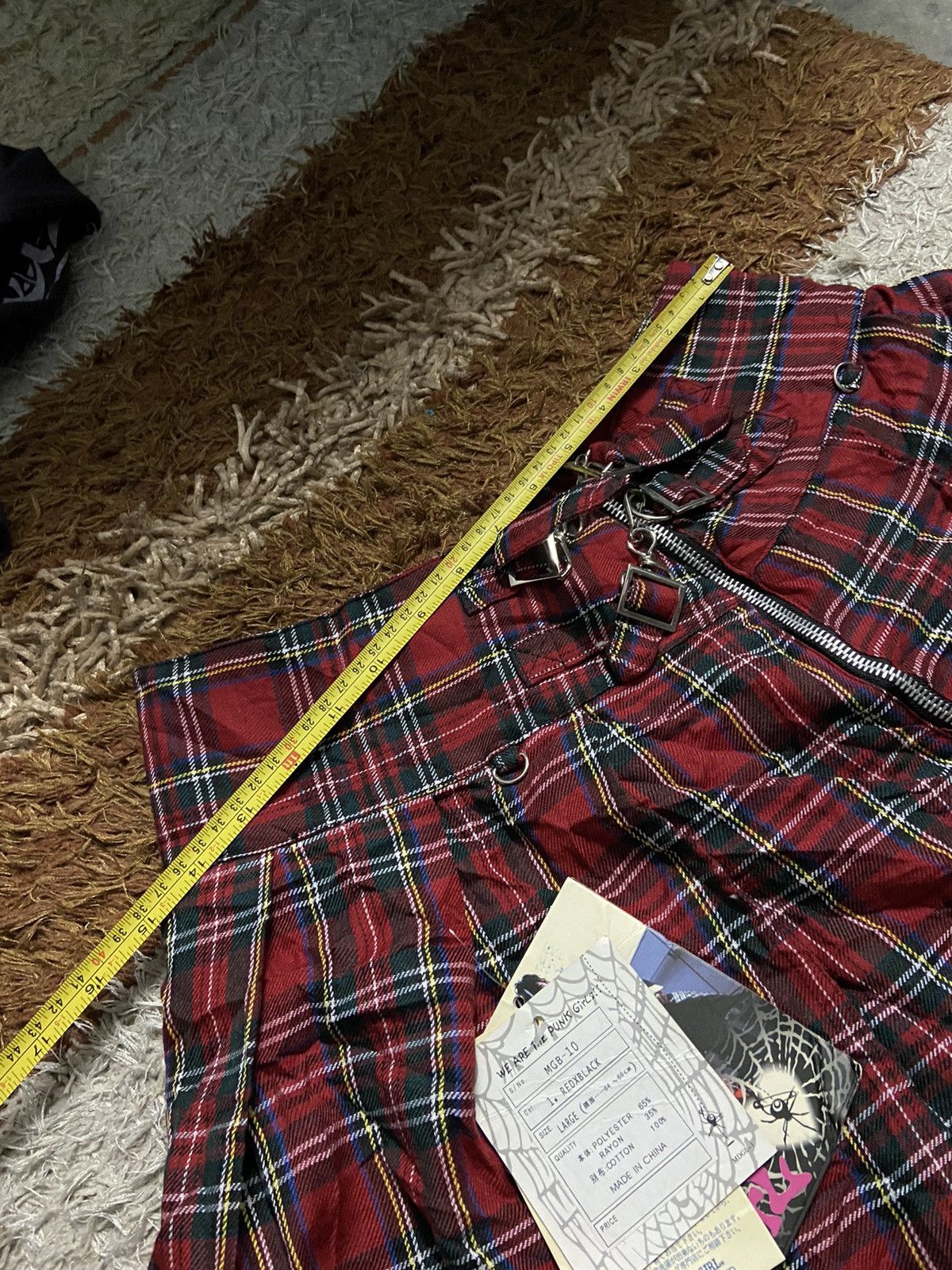 Japanese Brand × Other Mad GIRL Hazard Punk GIRL Deadstock Check Skirts Size 29" - 9 Thumbnail
