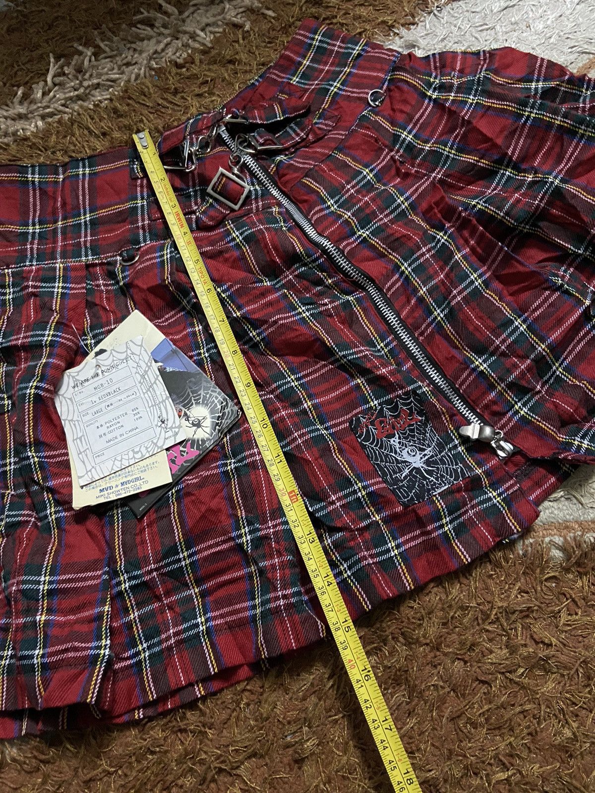 Japanese Brand × Other Mad GIRL Hazard Punk GIRL Deadstock Check Skirts Size 29" - 10 Thumbnail