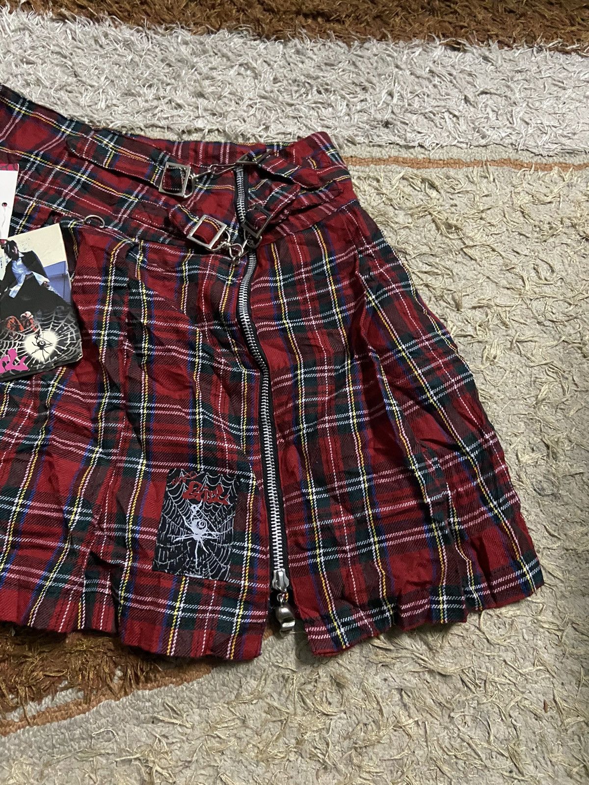 Japanese Brand × Other Mad GIRL Hazard Punk GIRL Deadstock Check Skirts Size 29" - 5 Thumbnail