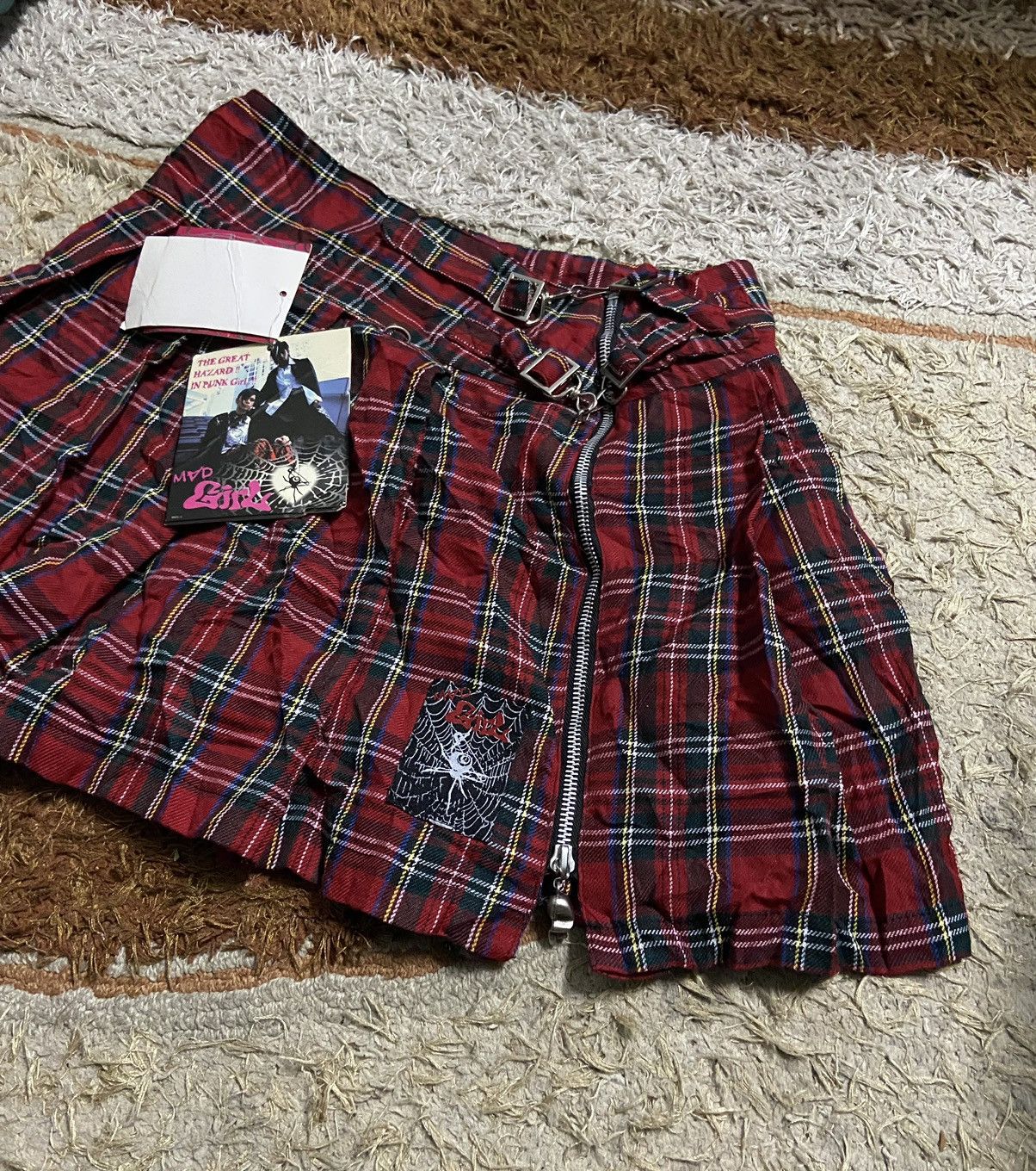 Japanese Brand × Other Mad GIRL Hazard Punk GIRL Deadstock Check Skirts Size 29" - 6 Thumbnail