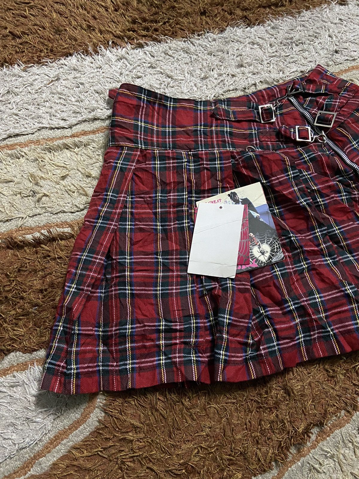 Japanese Brand × Other Mad GIRL Hazard Punk GIRL Deadstock Check Skirts Size 29" - 2 Thumbnail