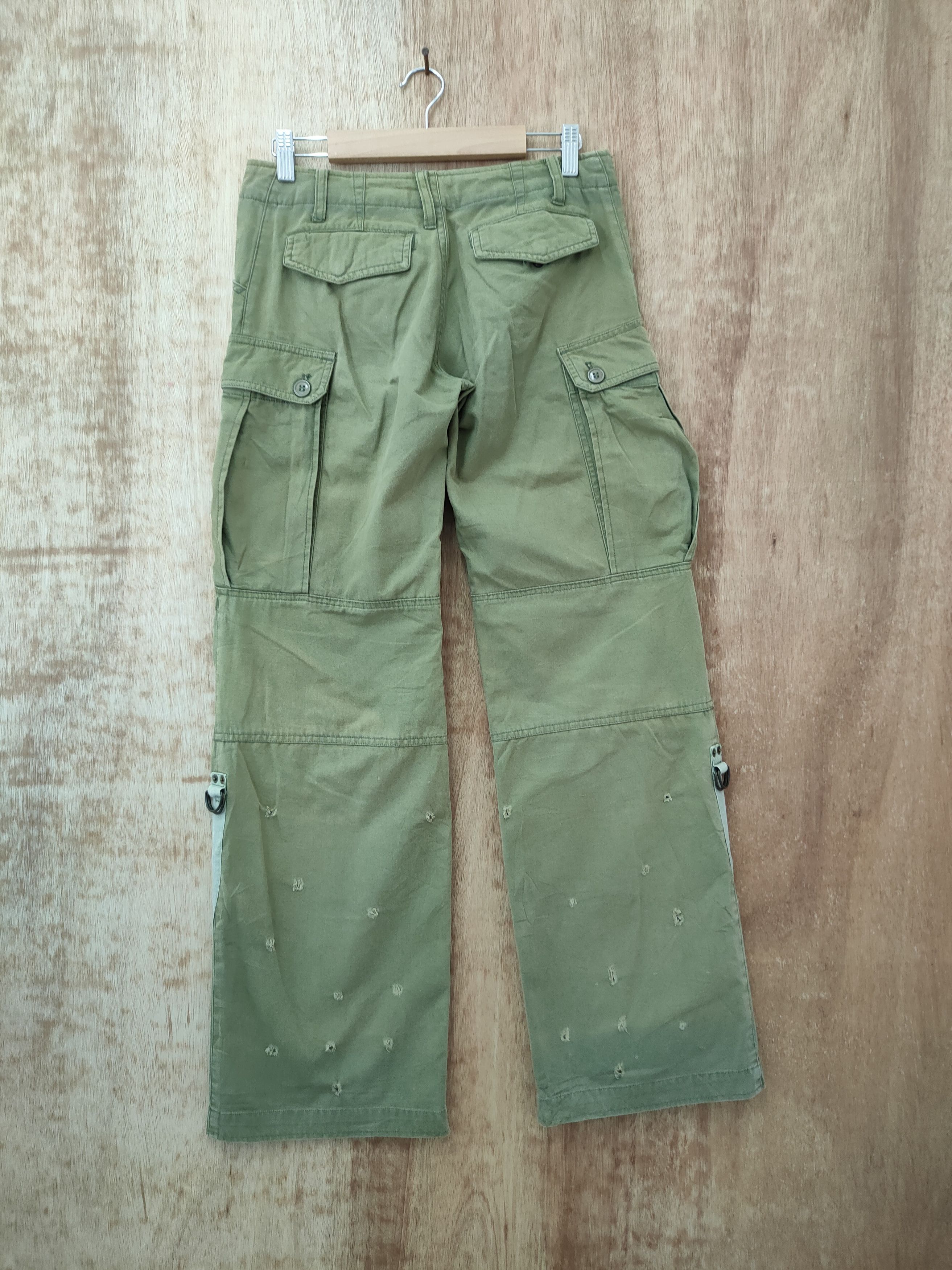 Japanese Brand japan green multipocket tactical cargo pants #46-221DL Size US 28 / EU 44 - 8 Thumbnail