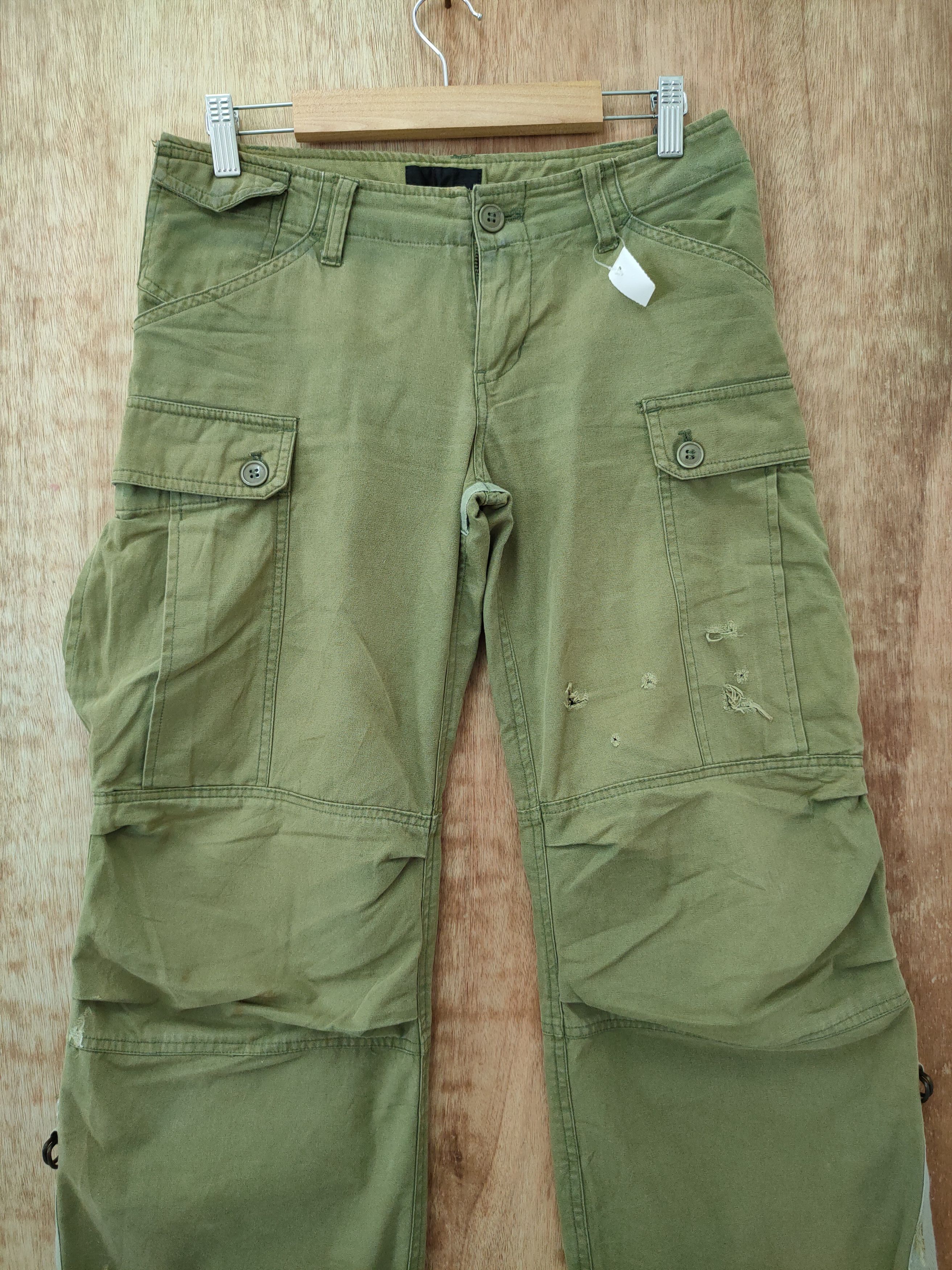 Japanese Brand japan green multipocket tactical cargo pants #46-221DL Size US 28 / EU 44 - 4 Thumbnail