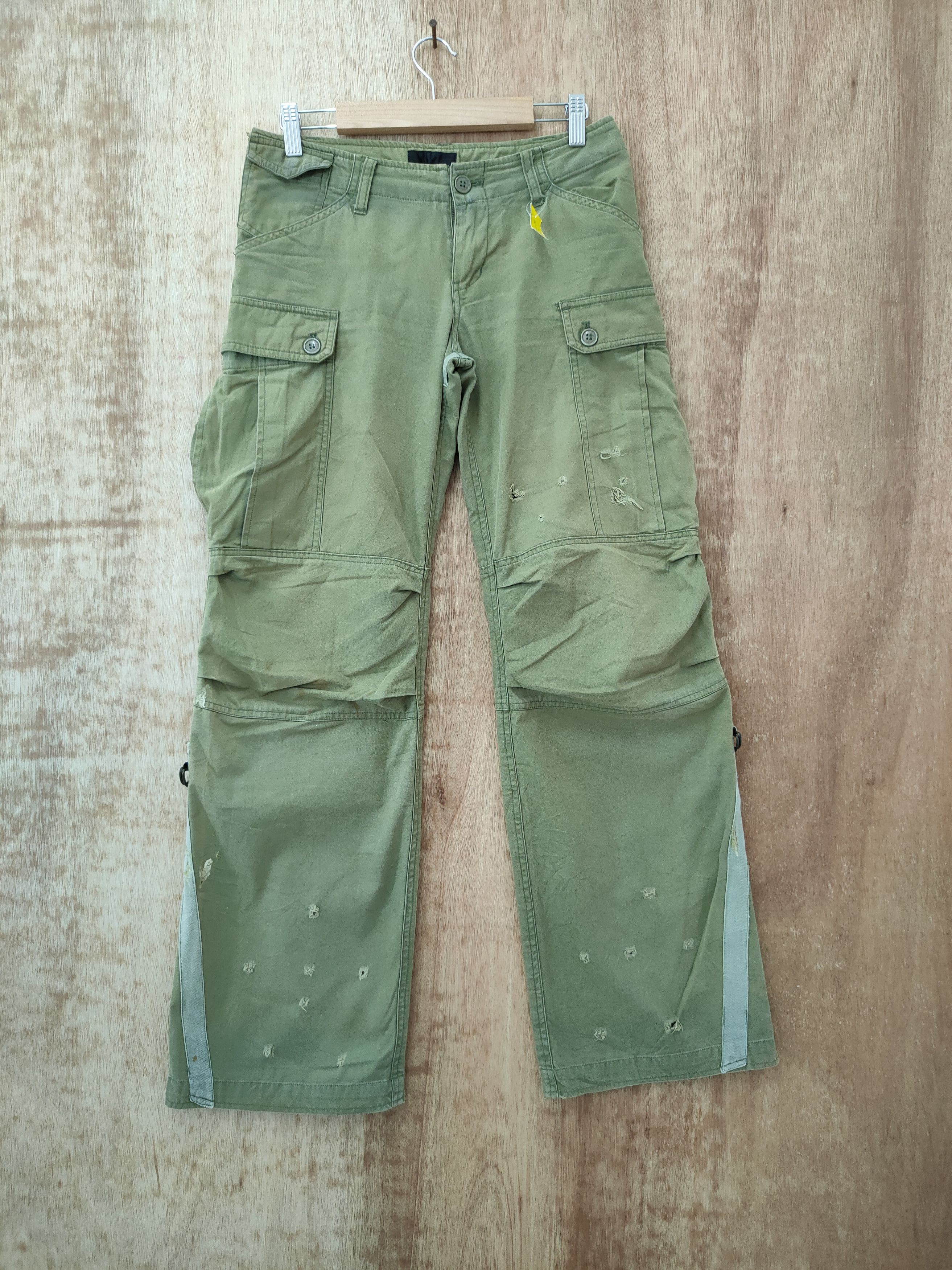 Japanese Brand japan green multipocket tactical cargo pants #46-221 ...