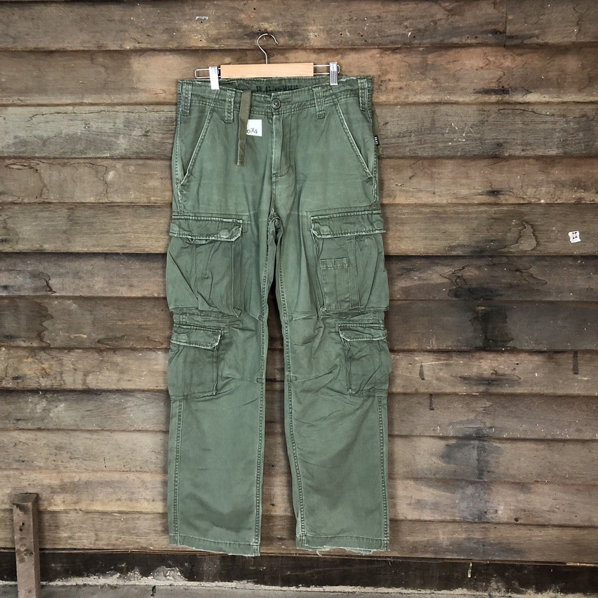 image of Seditionaries Dl R.c.c 986 Tactical Utility Streetwear Cargo Pants 4034 in Green, Men's (Size 33)