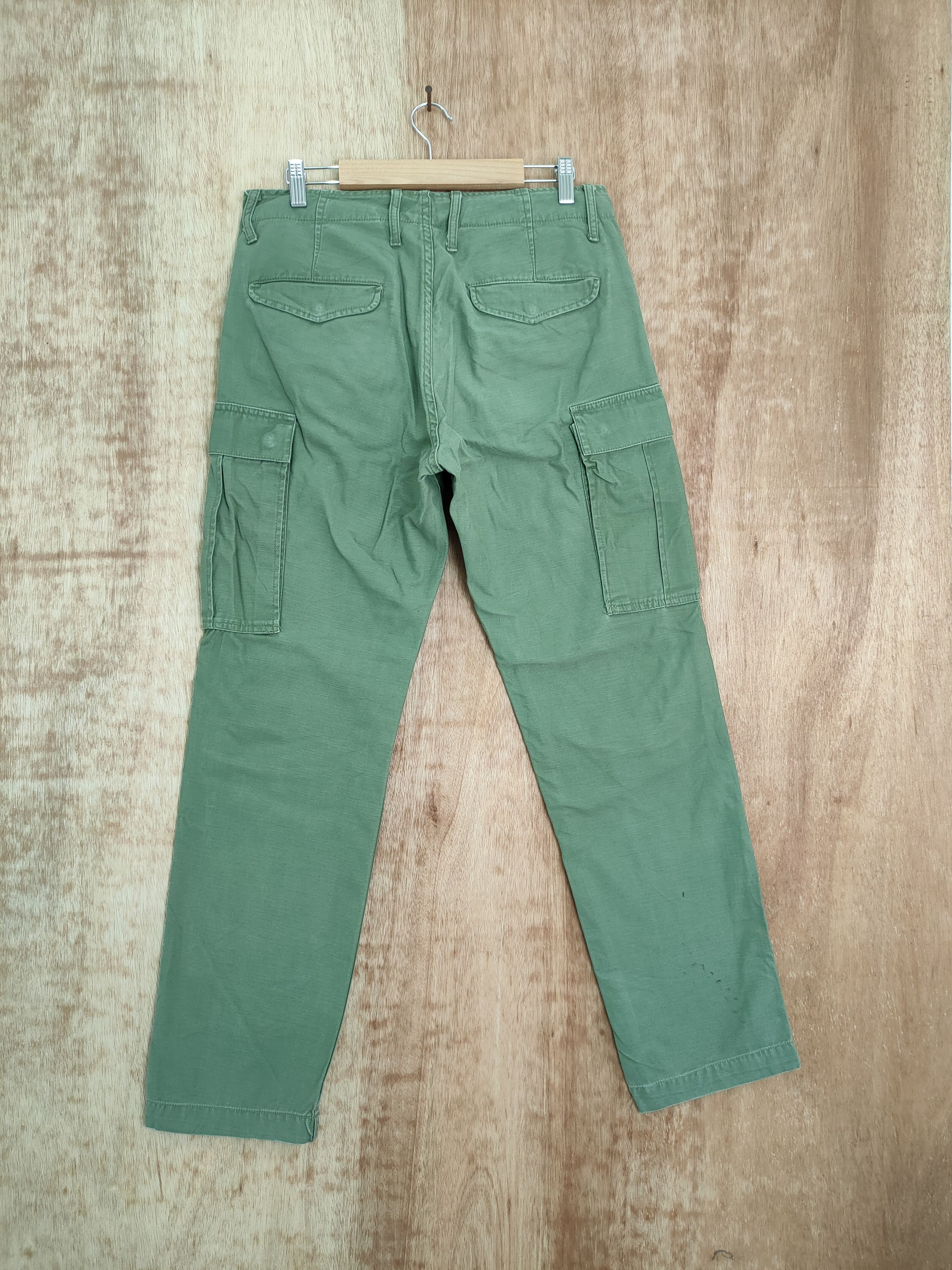 Japanese Brand DL Back Number japan green tactical cargo pants #470 Size US 31 - 6 Thumbnail