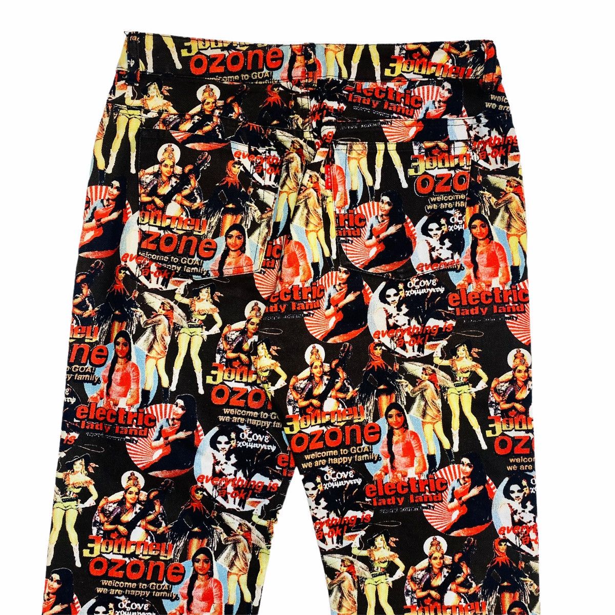 Japanese Brand ❤️‍🔥NEEDGONE❤️‍🔥90s Ozone Community Cowgirls Indians Printed Pants Size US 29 - 6 Thumbnail